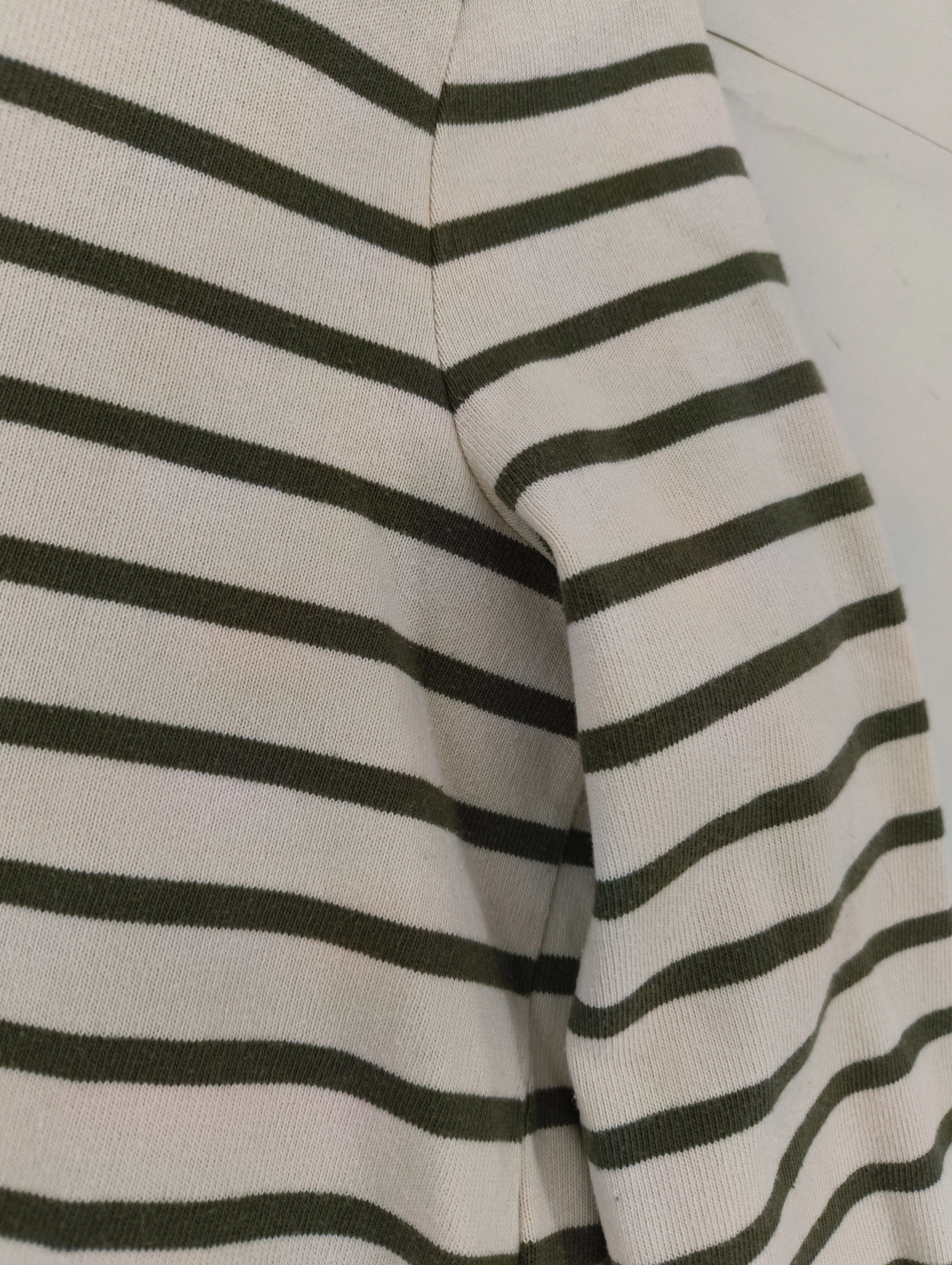 Sezane Women's Top M Multi Striped 100% Cotton Long Sleeve Round Neck Basic - Image 5