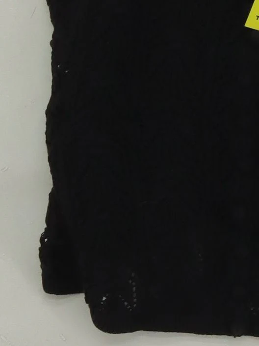 Sezane Women's Top S Black Cotton with Polyamide Sleeveless Square Neck Basic - Image 4