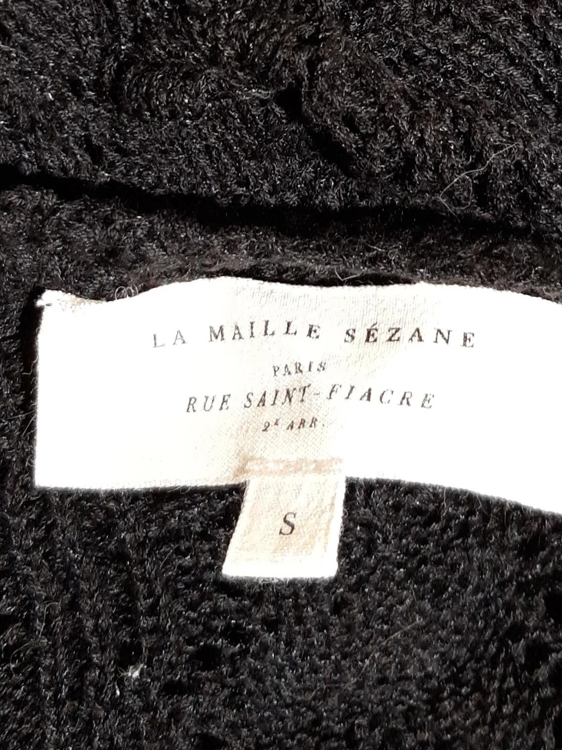 Sezane Women's Top S Black Cotton with Polyamide Sleeveless Square Neck Basic - Image 5