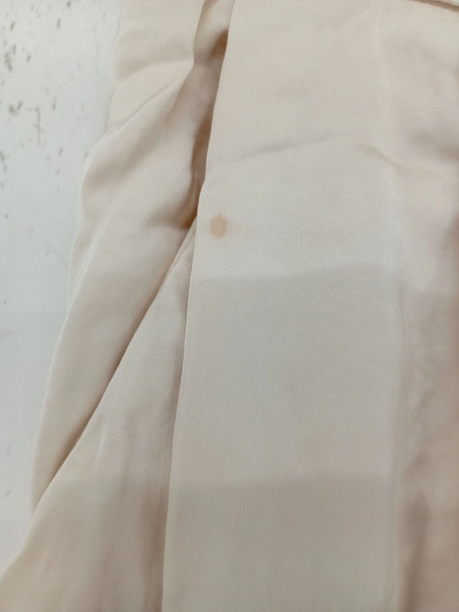 Sezane Women's Trousers UK 10 Cream 100% Viscose Wide-Leg Chino - Image 5
