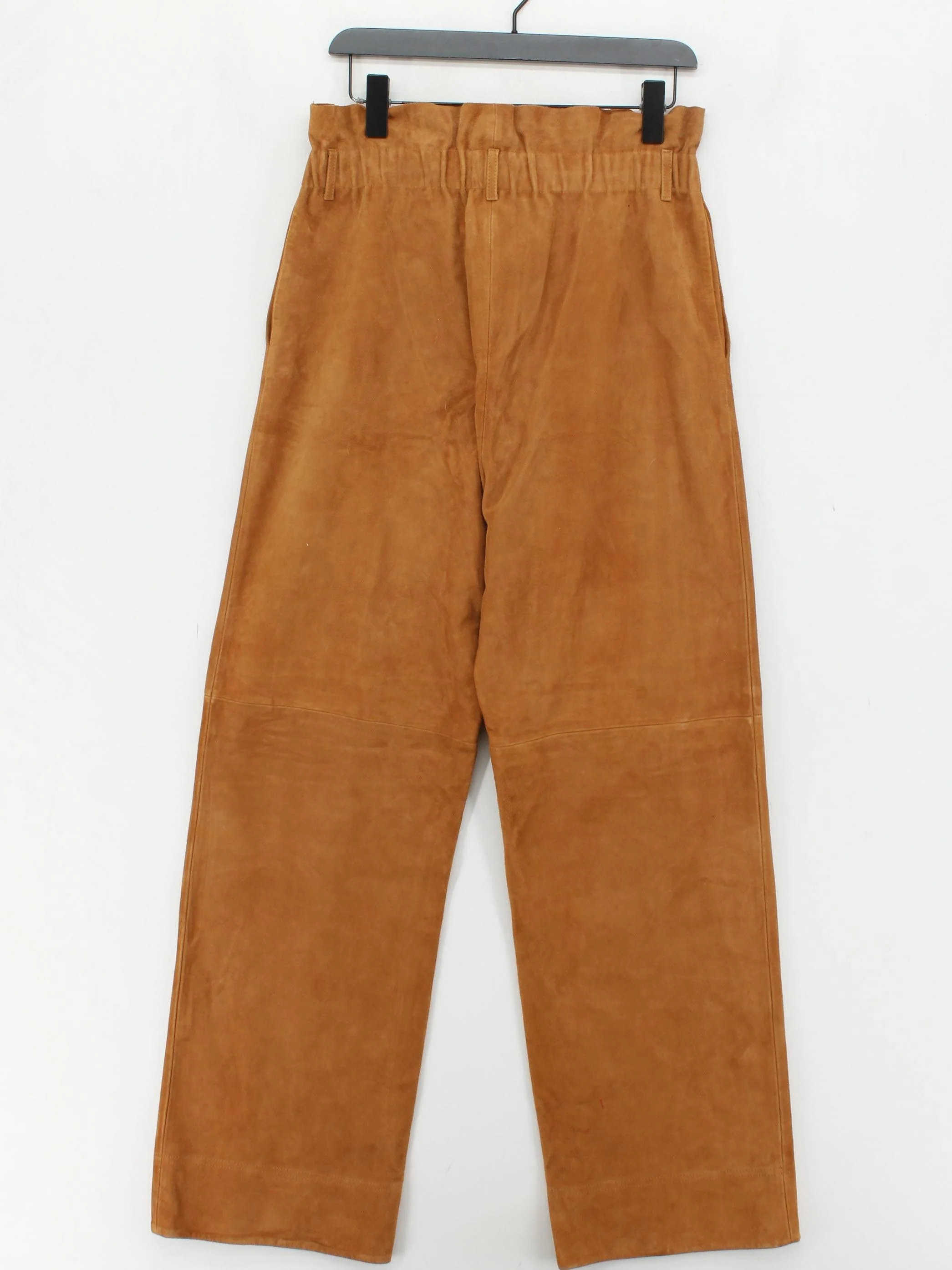 Sezane Women's Trousers UK 12 Tan 100% Other Wide-Leg Chino - Image 2