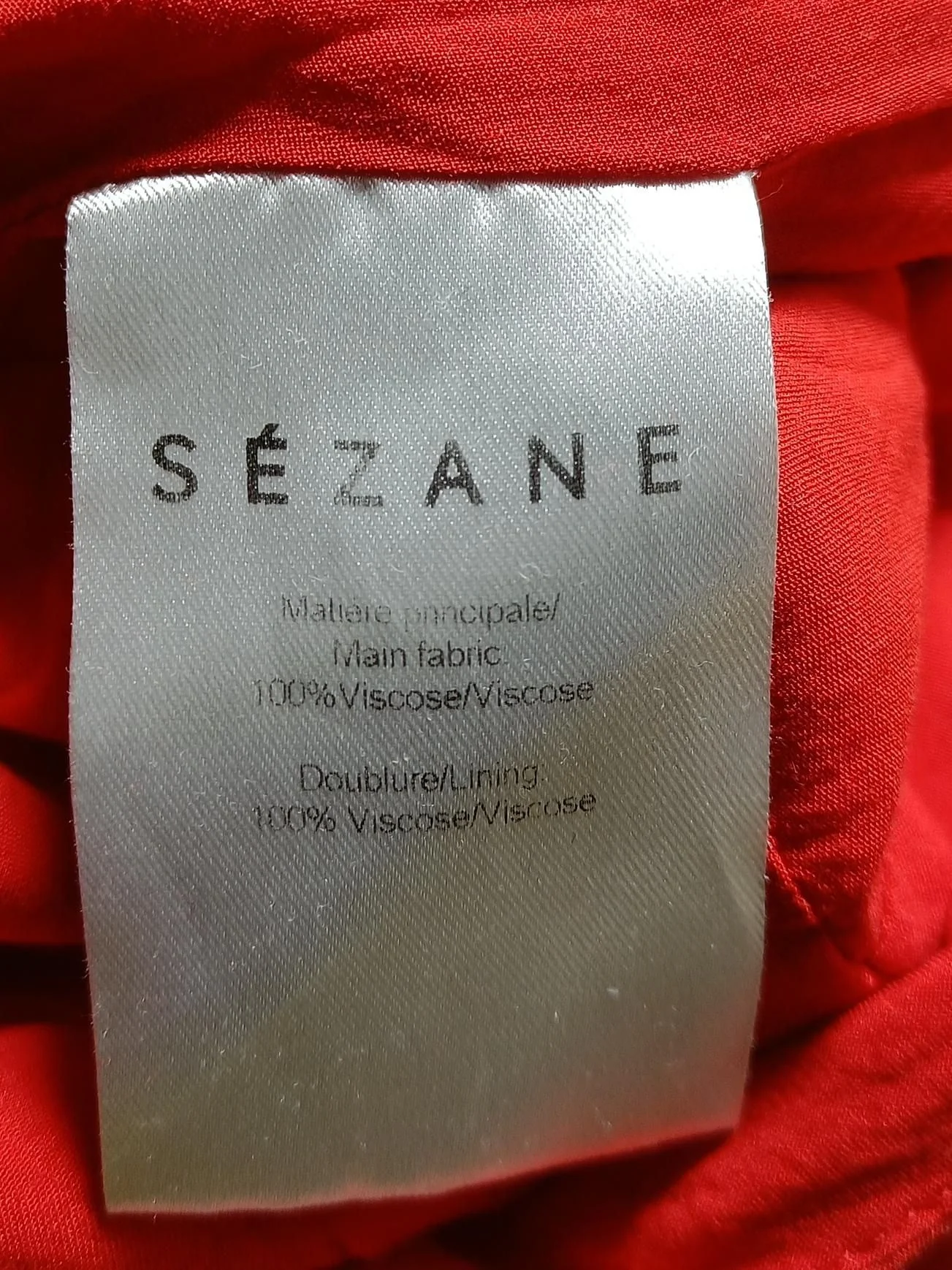 Sezane Wrap Mini Dress UK10 in Red - Image 6