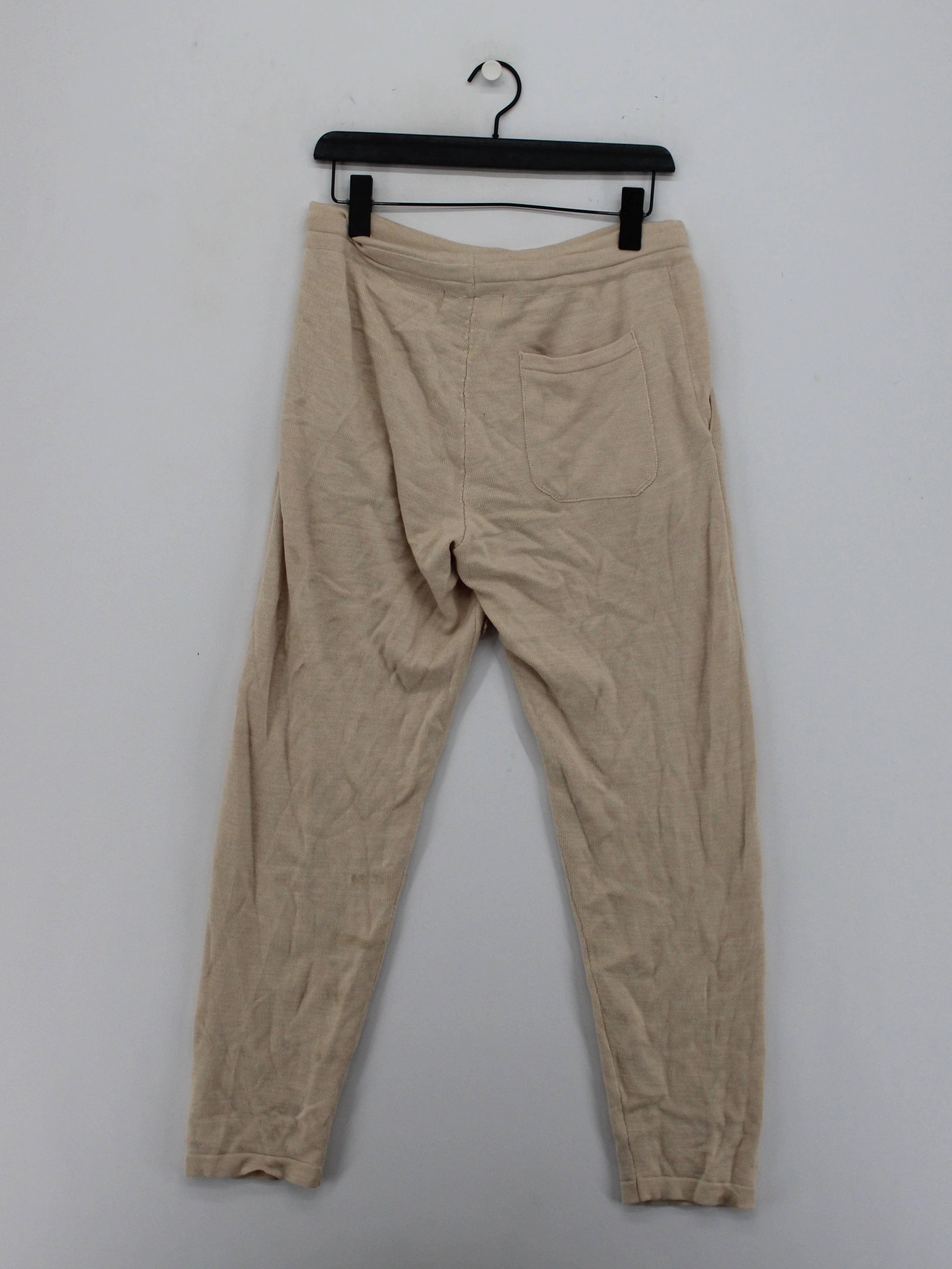 Sheep Inc Men's Sports Bottoms M Cream 100% Wool Sweatpants - Image 2