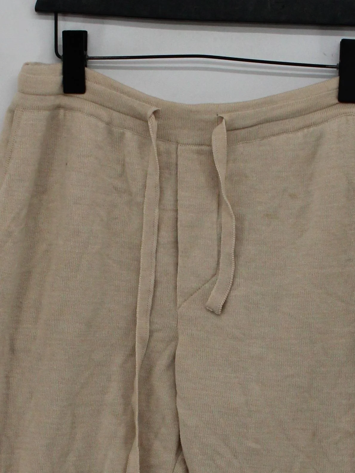Sheep Inc Men's Sports Bottoms M Cream 100% Wool Sweatpants - Image 3