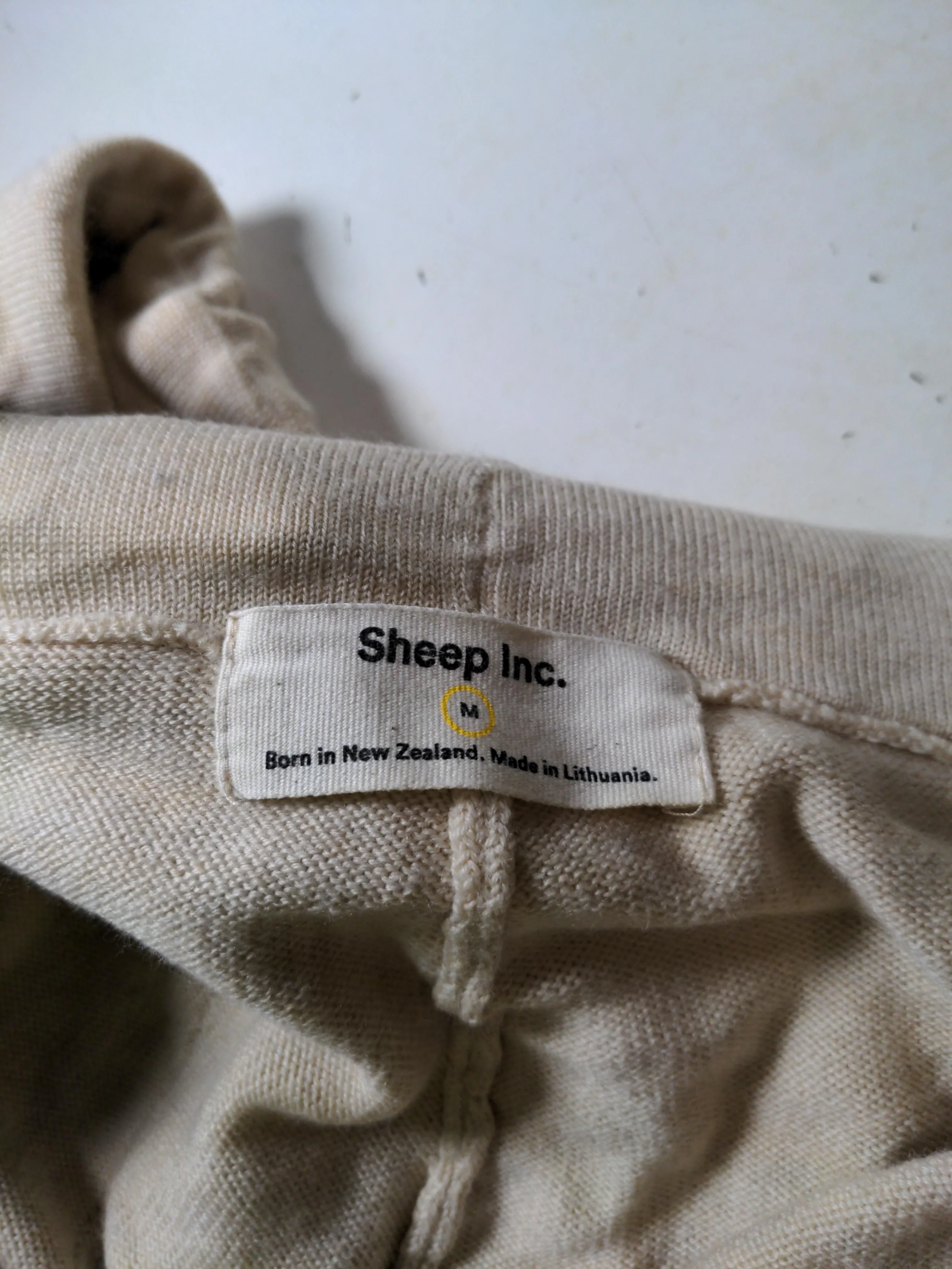 Sheep Inc Men's Sports Bottoms M Cream 100% Wool Sweatpants - Image 6