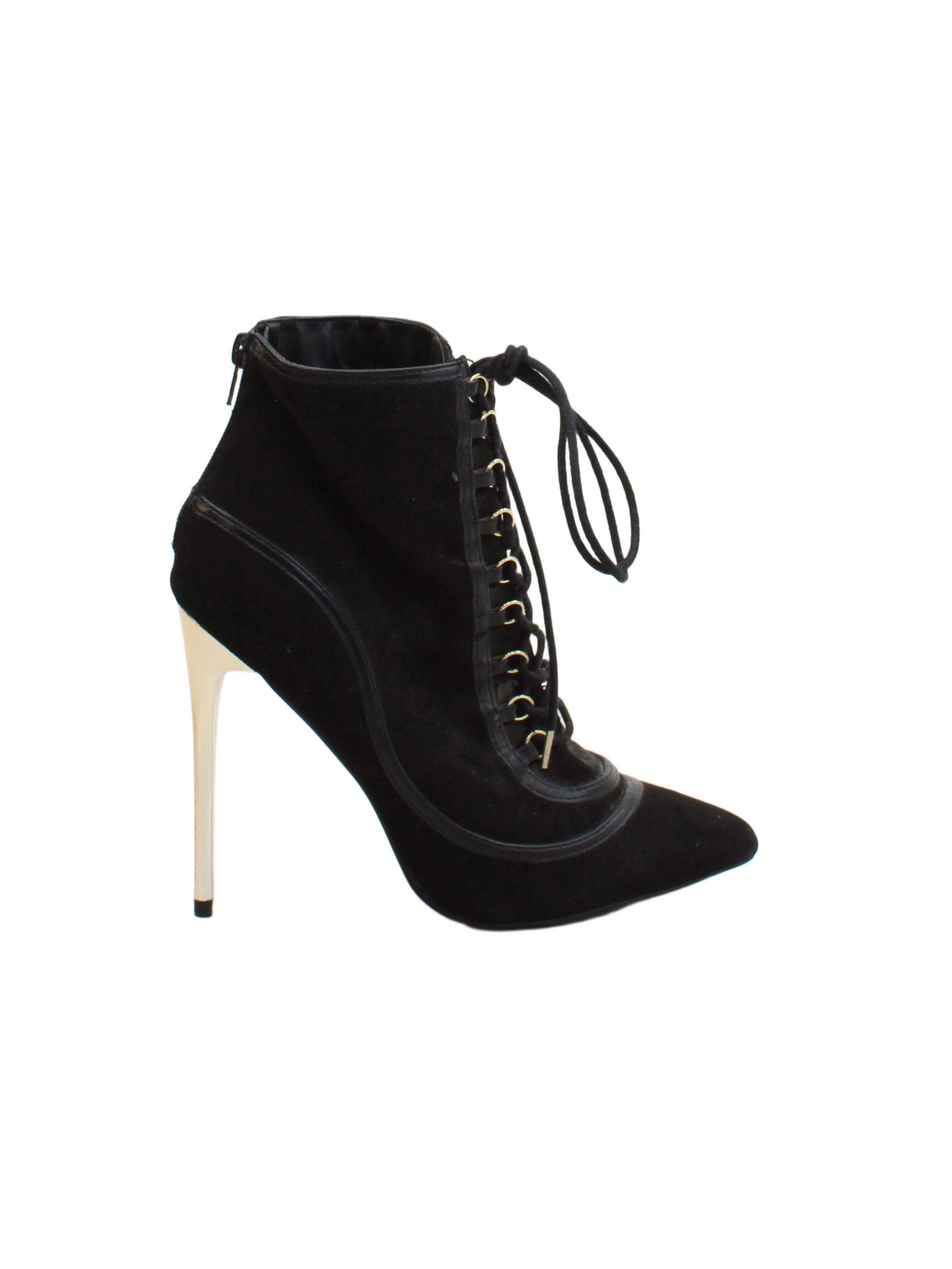 Shoedazzle Women's Boots UK 6 Black 100% Faux Leather Combat