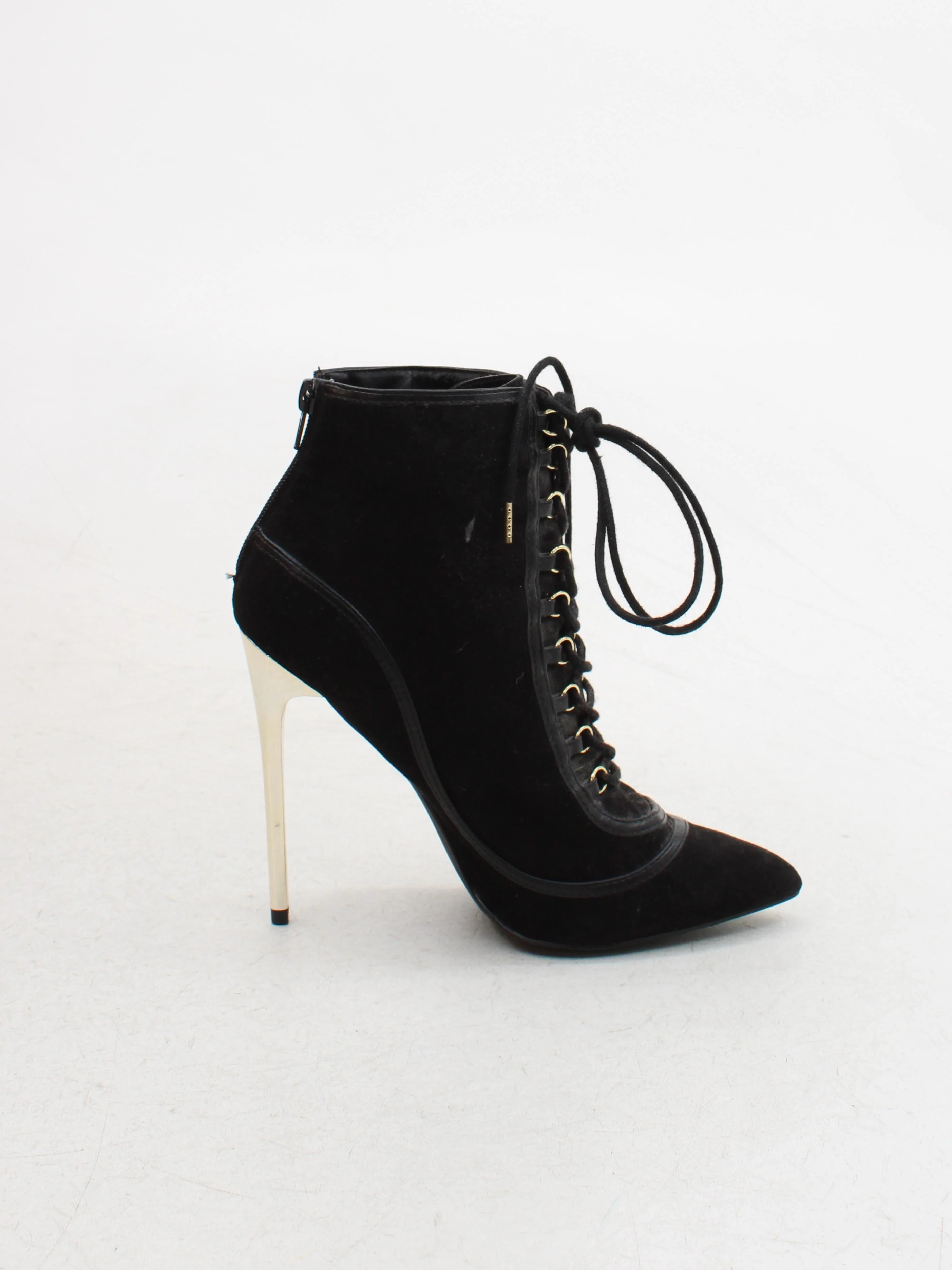 Shoedazzle Women's Boots UK 6 Black 100% Faux Leather Combat - Image 5