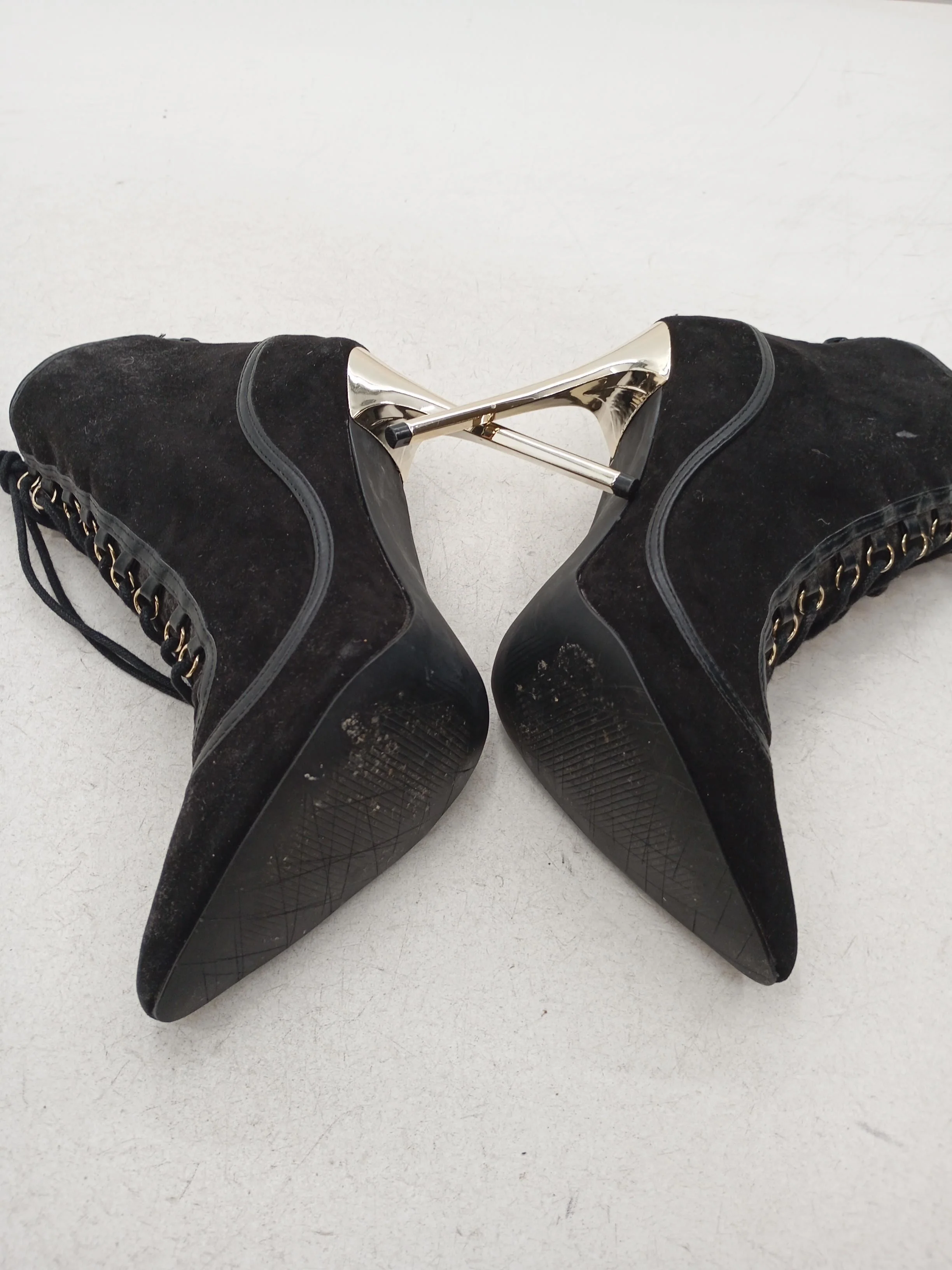 Shoedazzle Women's Boots UK 6 Black 100% Faux Leather Combat - Image 7