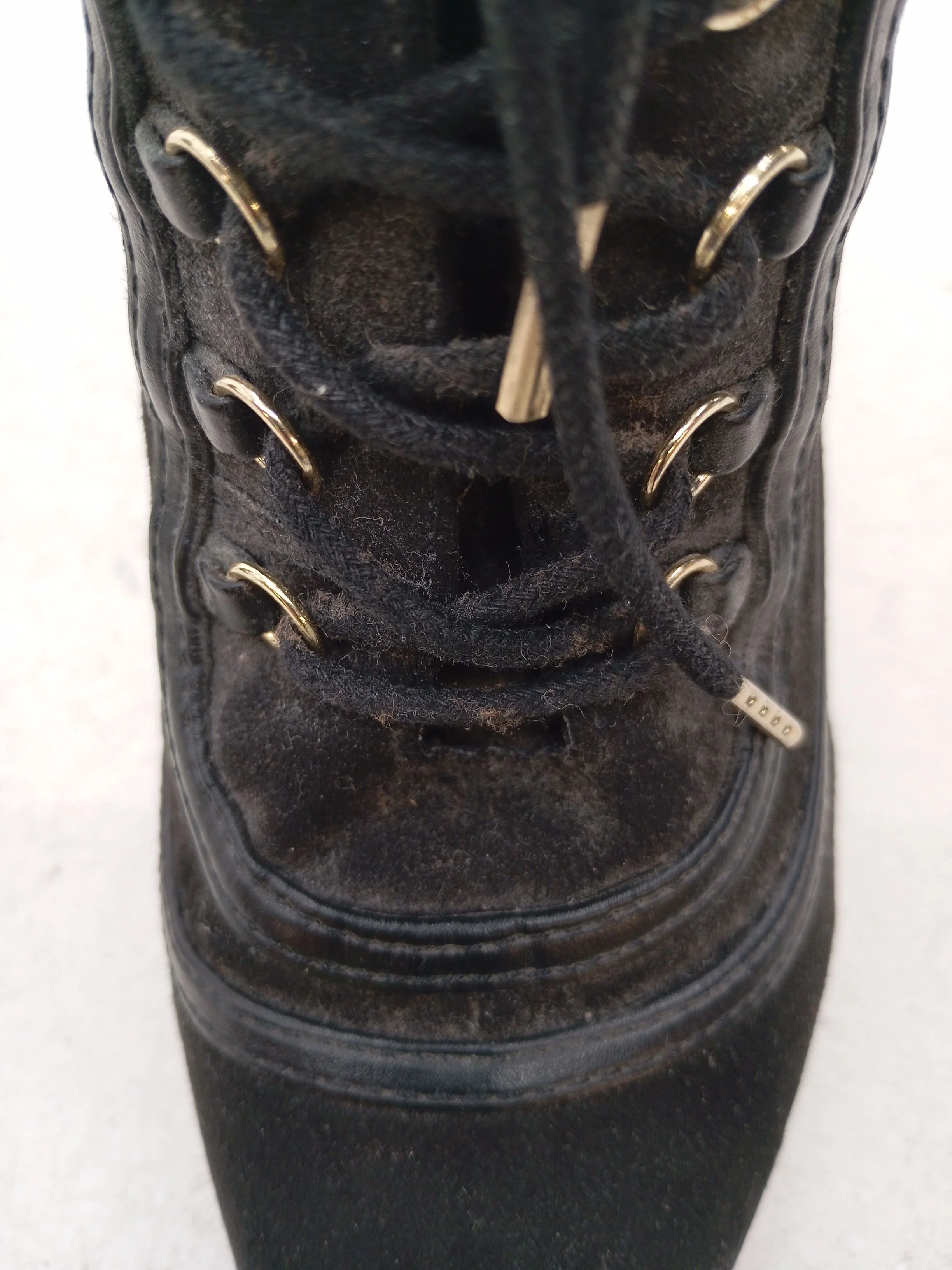 Shoedazzle Women's Boots UK 6 Black 100% Faux Leather Combat - Image 8