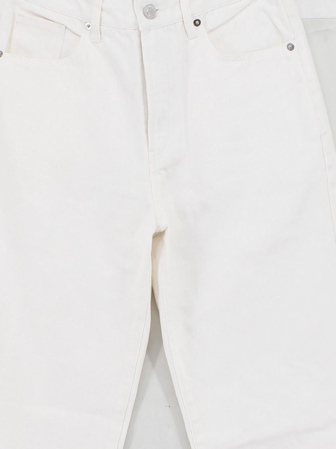 Shoedazzle Women's Jeans W 26 in White 100% Cotton Straight - Image 3