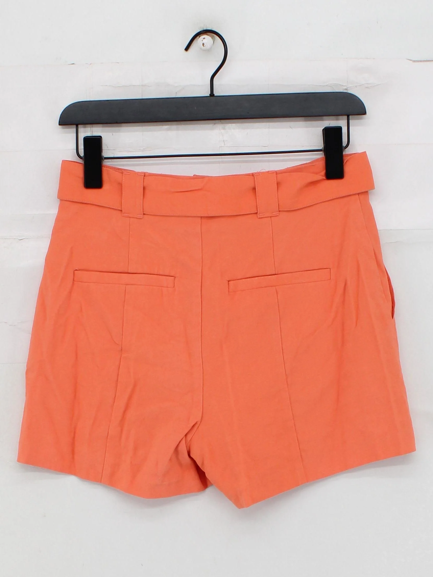 Shoedazzle Women's Shorts S Orange Rayon with Polyester Cut-Off - Image 2