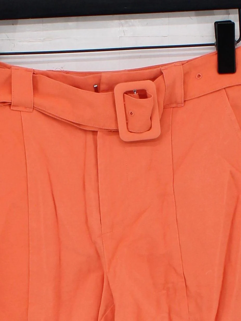 Shoedazzle Women's Shorts S Orange Rayon with Polyester Cut-Off - Image 3