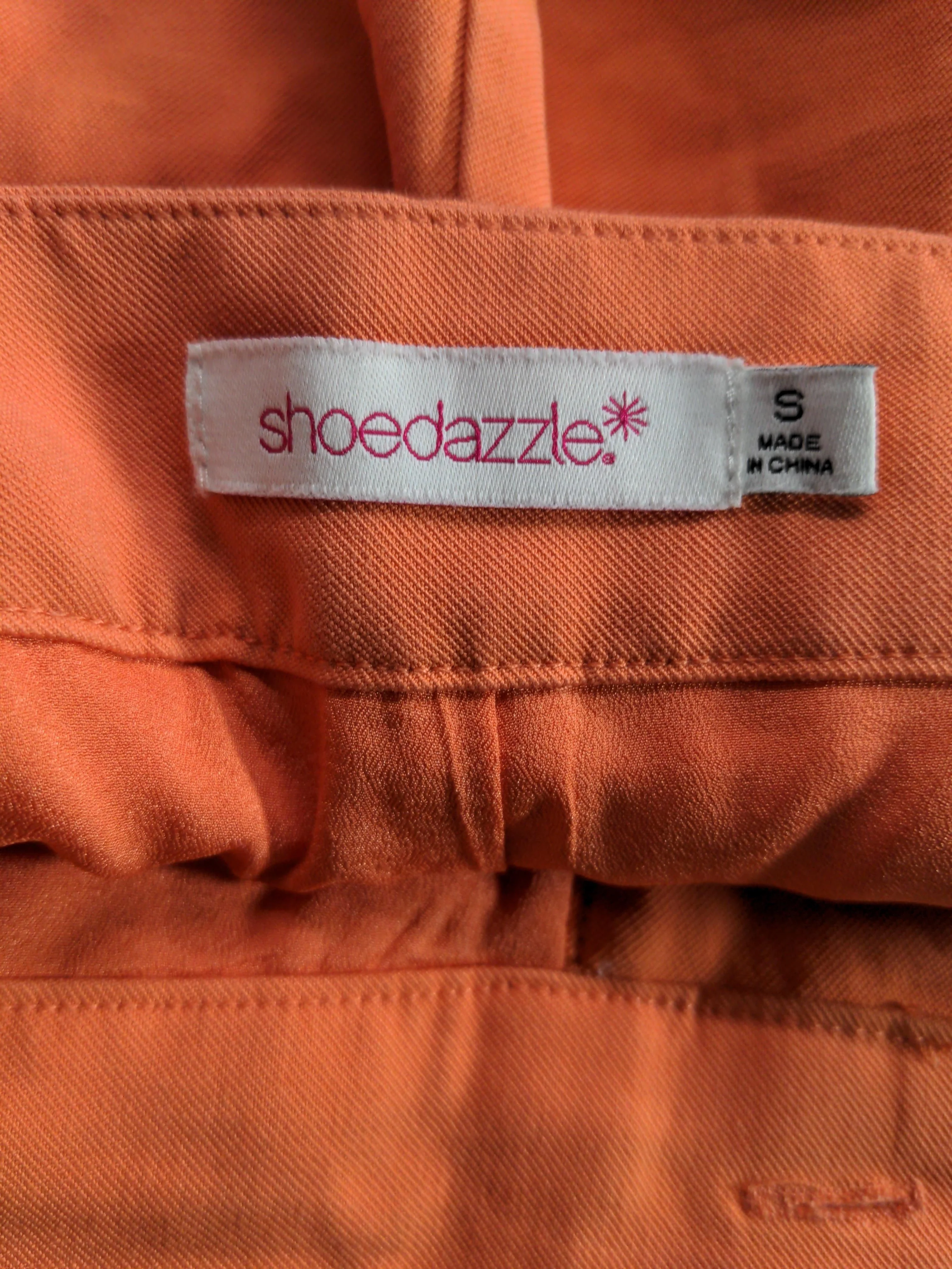 Shoedazzle Women's Shorts S Orange Rayon with Polyester Cut-Off - Image 5