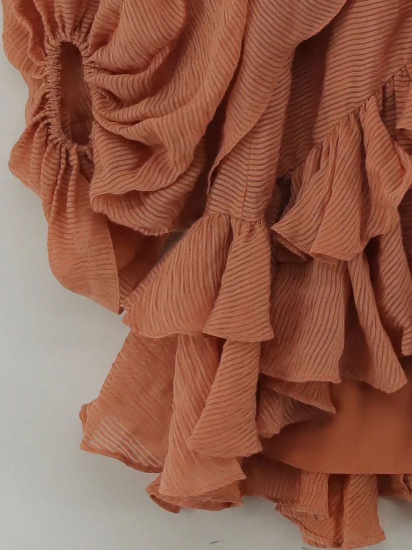 Shona Joy Mini Dress in Orange - Image 4
