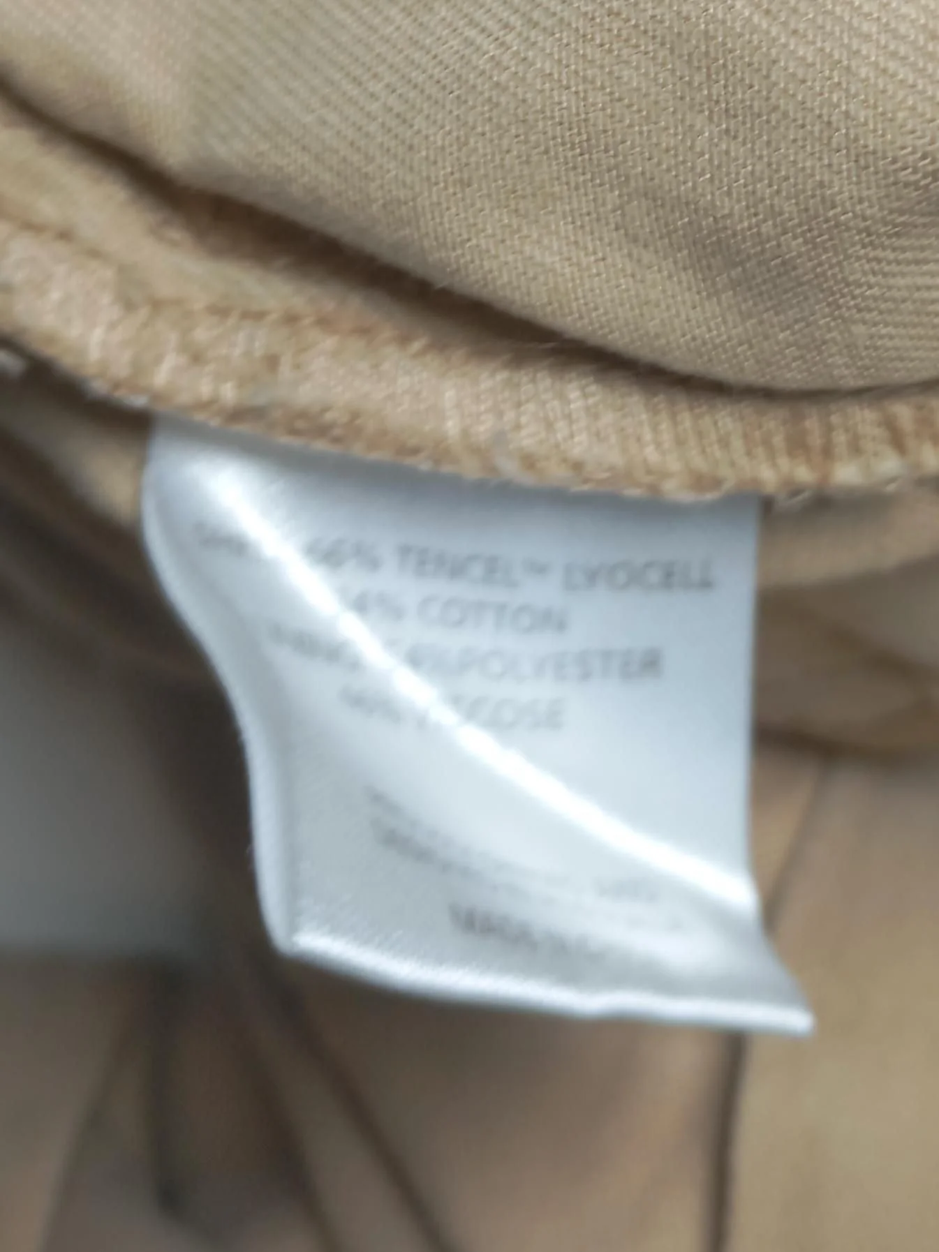 Shona Joy Women's Trousers UK 10 Tan Lyocell Modal with Cotton Wide-Leg Cargo - Image 6