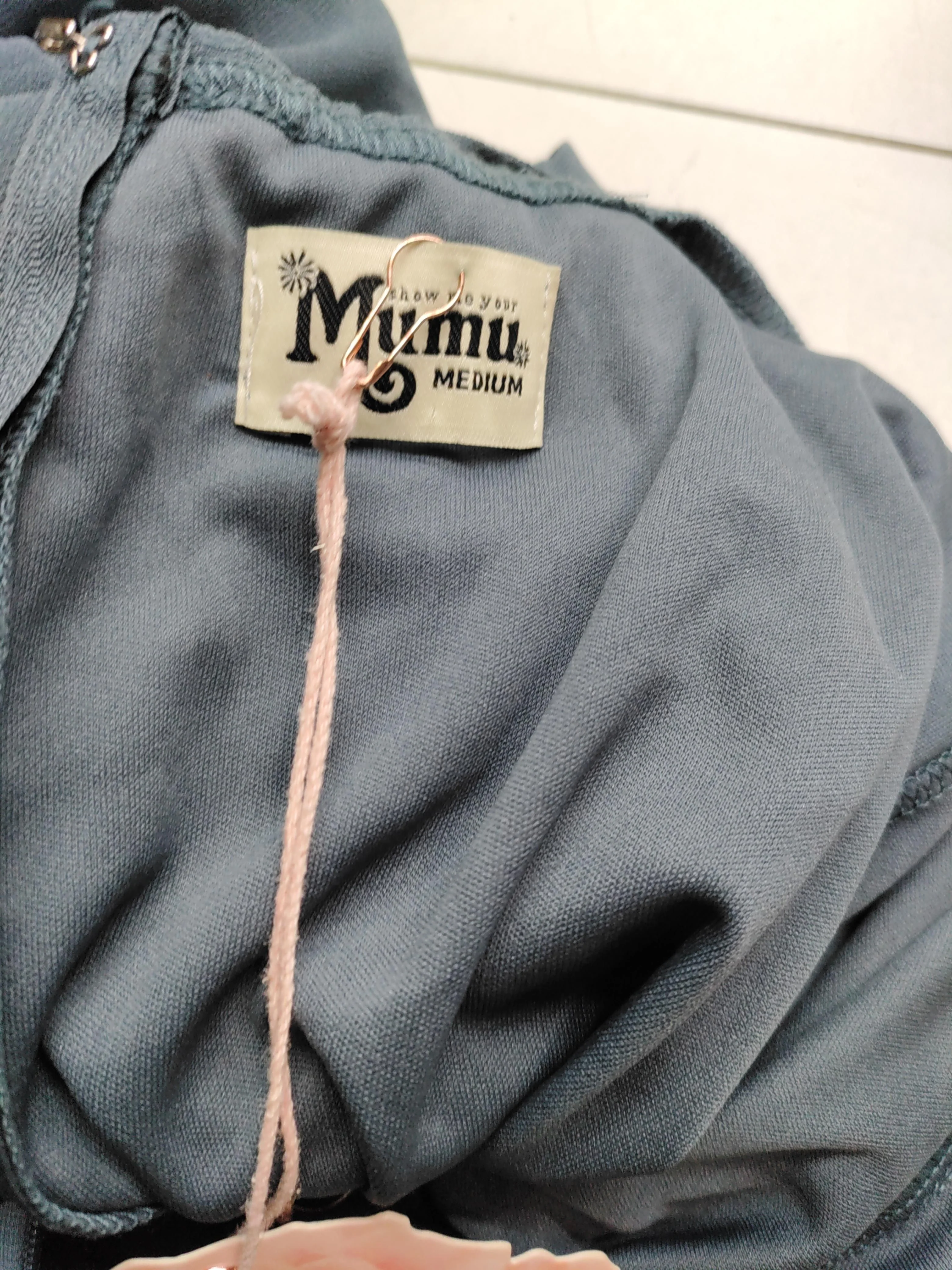 Show Me Your Mumu Maxi Dress M in Blue - Image 5