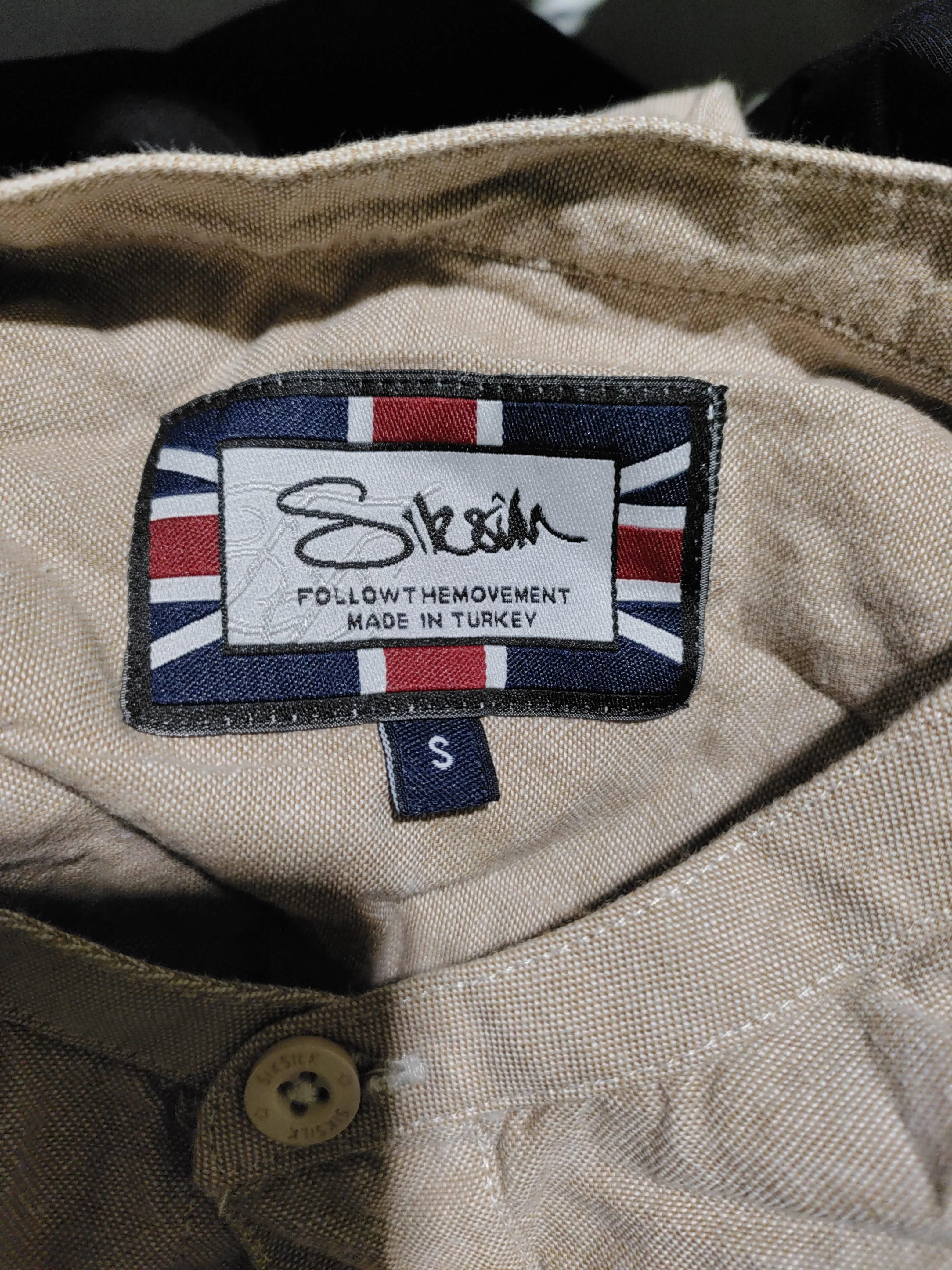 SikSilk Men's Shirt S Multi Cotton with Elastane Basic - Image 6
