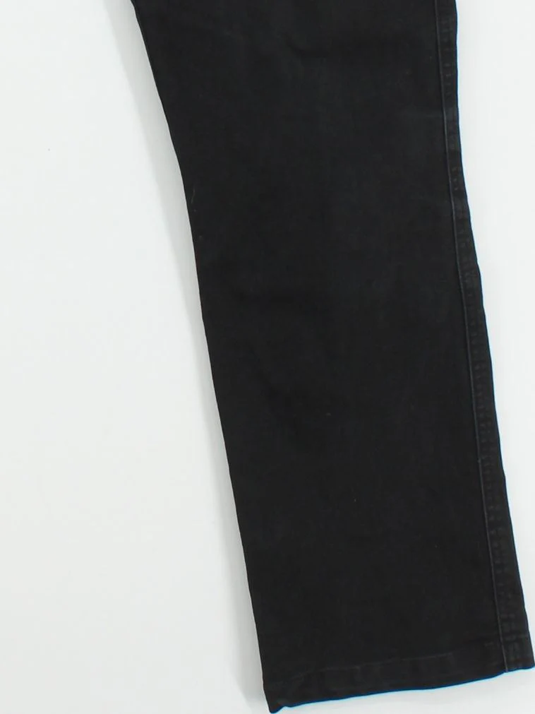 Simon Jersey Men's Trousers W 34 in Black Cotton with Polyester, Elastane Chino - Image 4