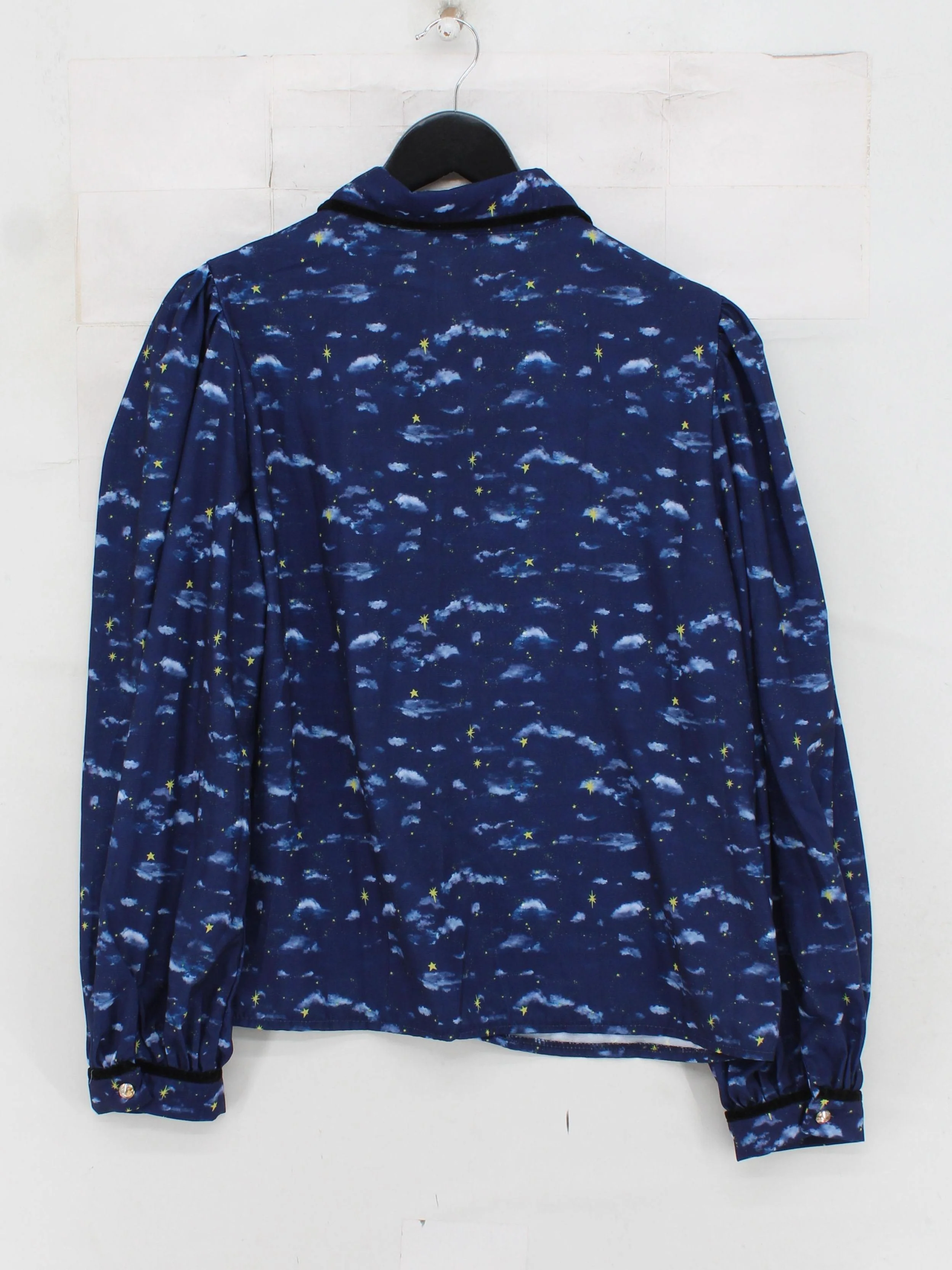 Sister Jane Women's Shirt L Blue 100% Polyester Basic New with tags - Image 2