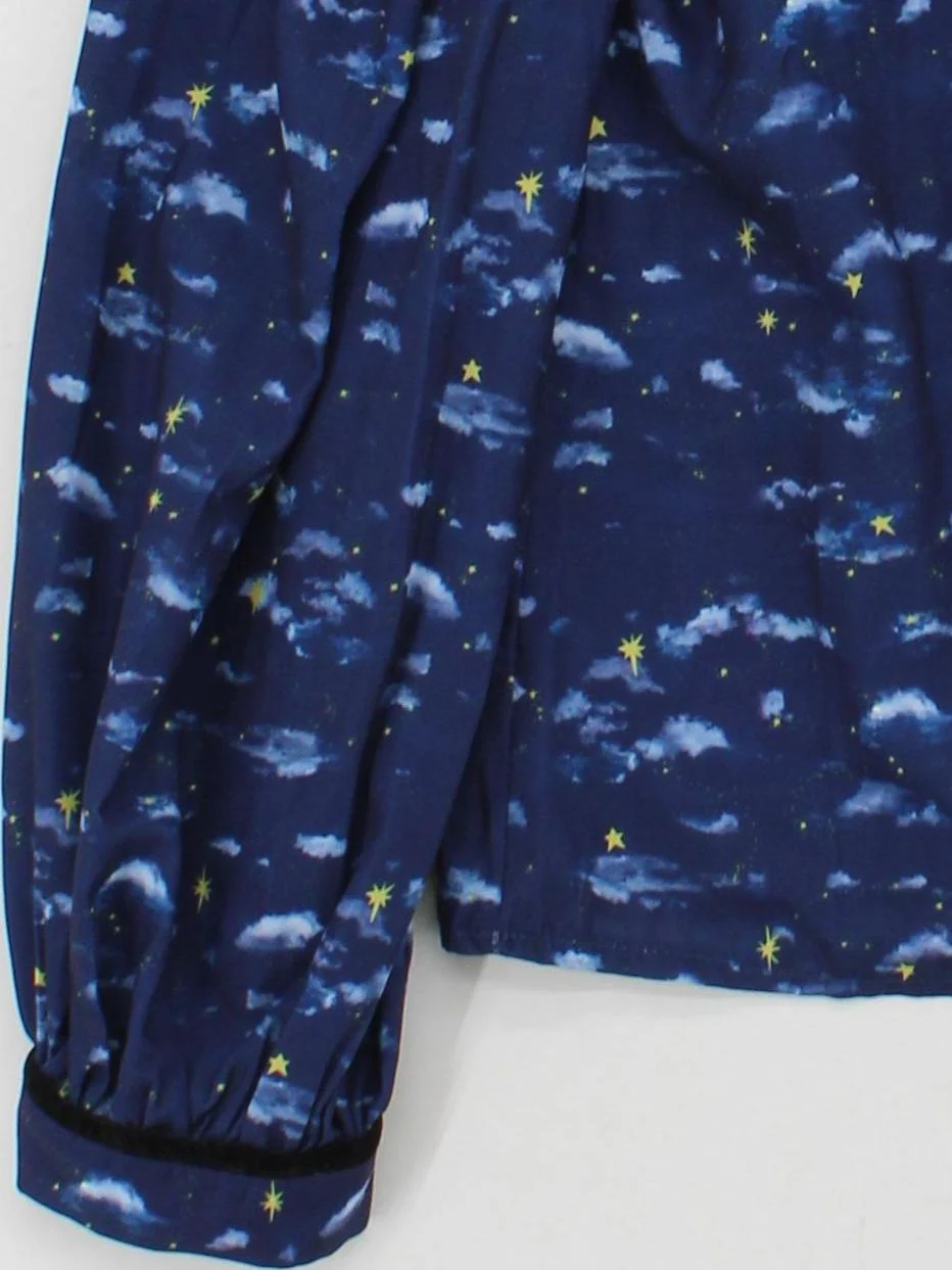 Sister Jane Women's Shirt L Blue 100% Polyester Basic New with tags - Image 4