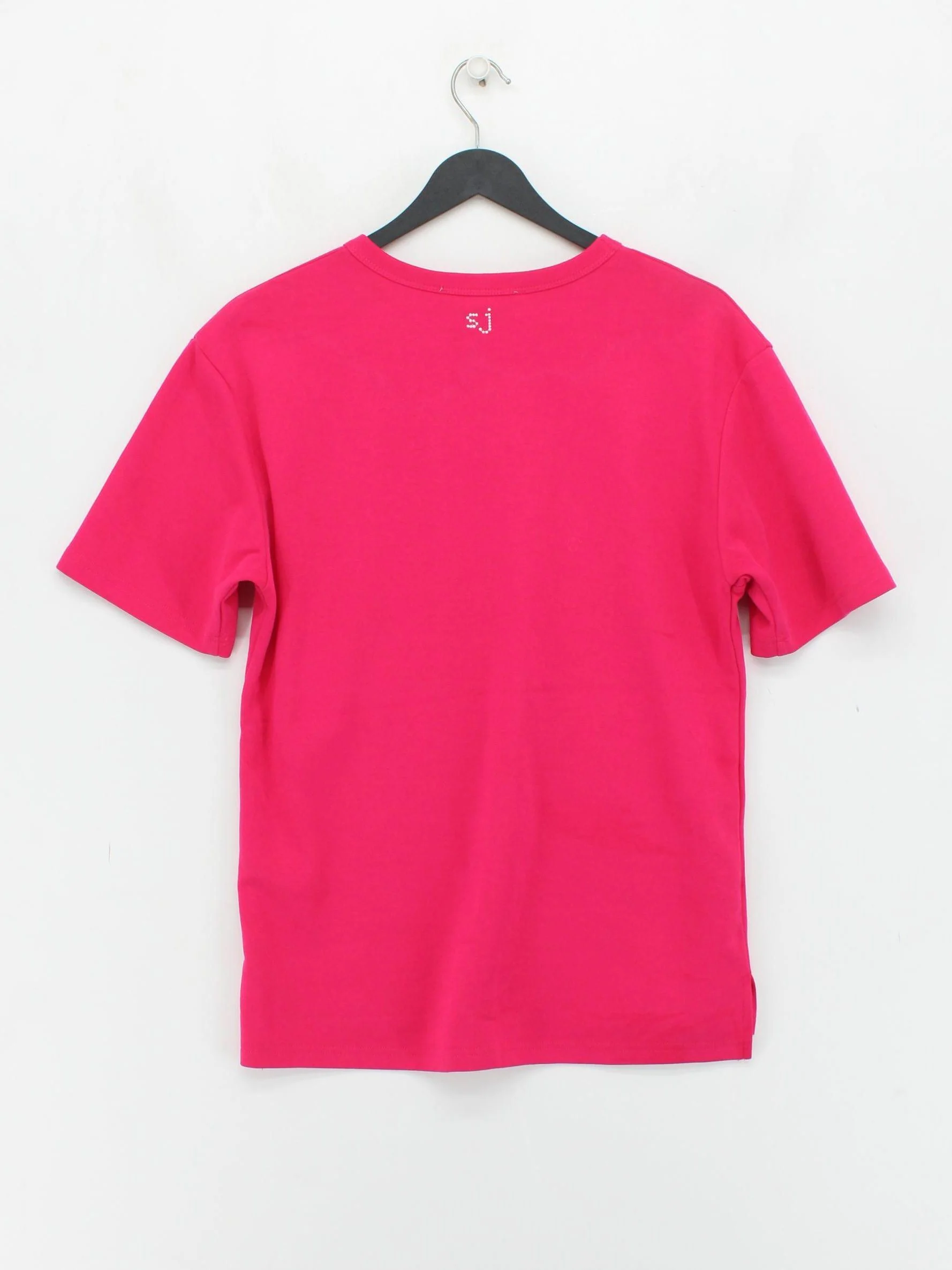 Sister Jane Women's T-Shirt S Pink Cotton with Elastane Basic - Image 2