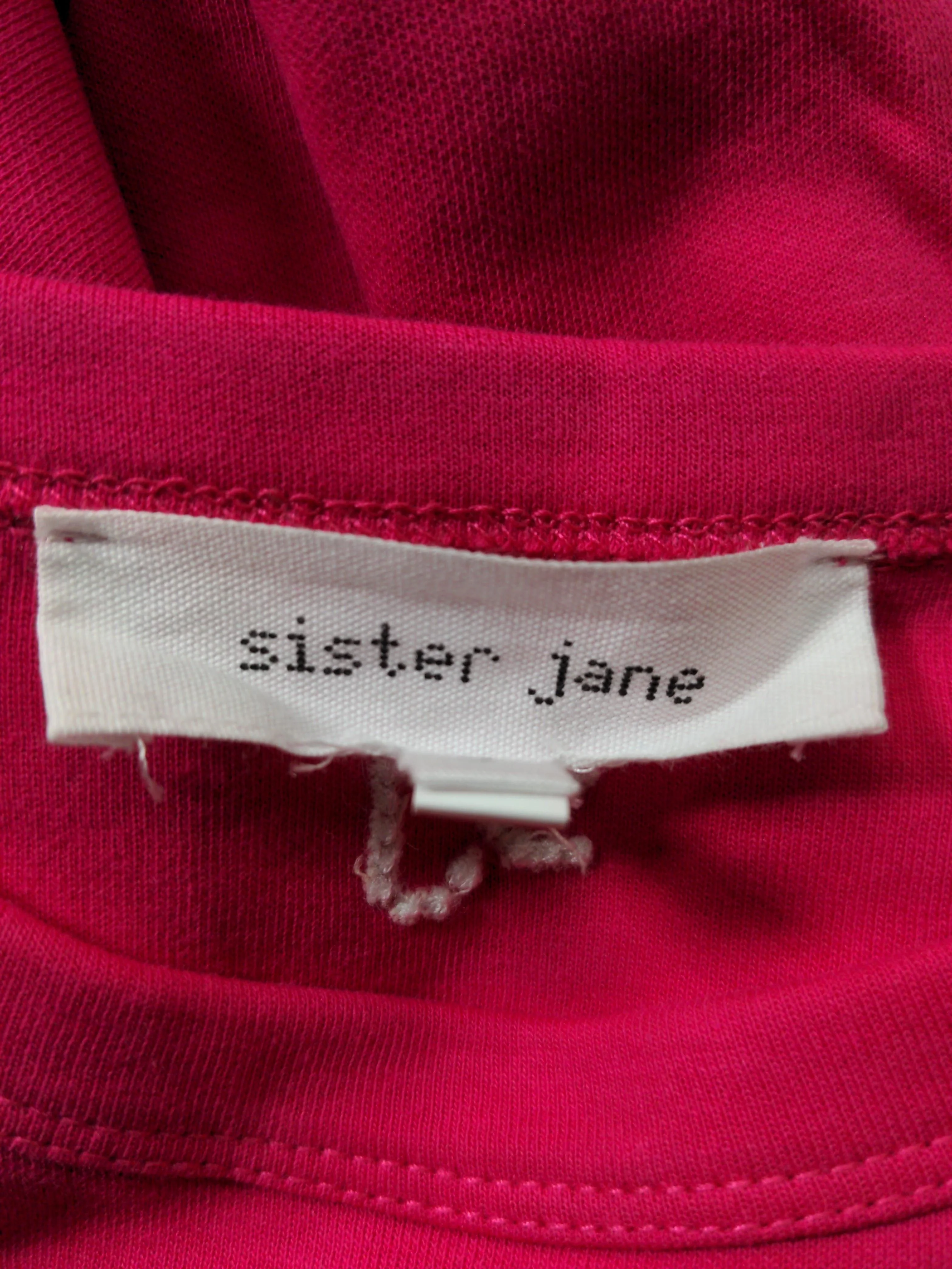 Sister Jane Women's T-Shirt S Pink Cotton with Elastane Basic - Image 6