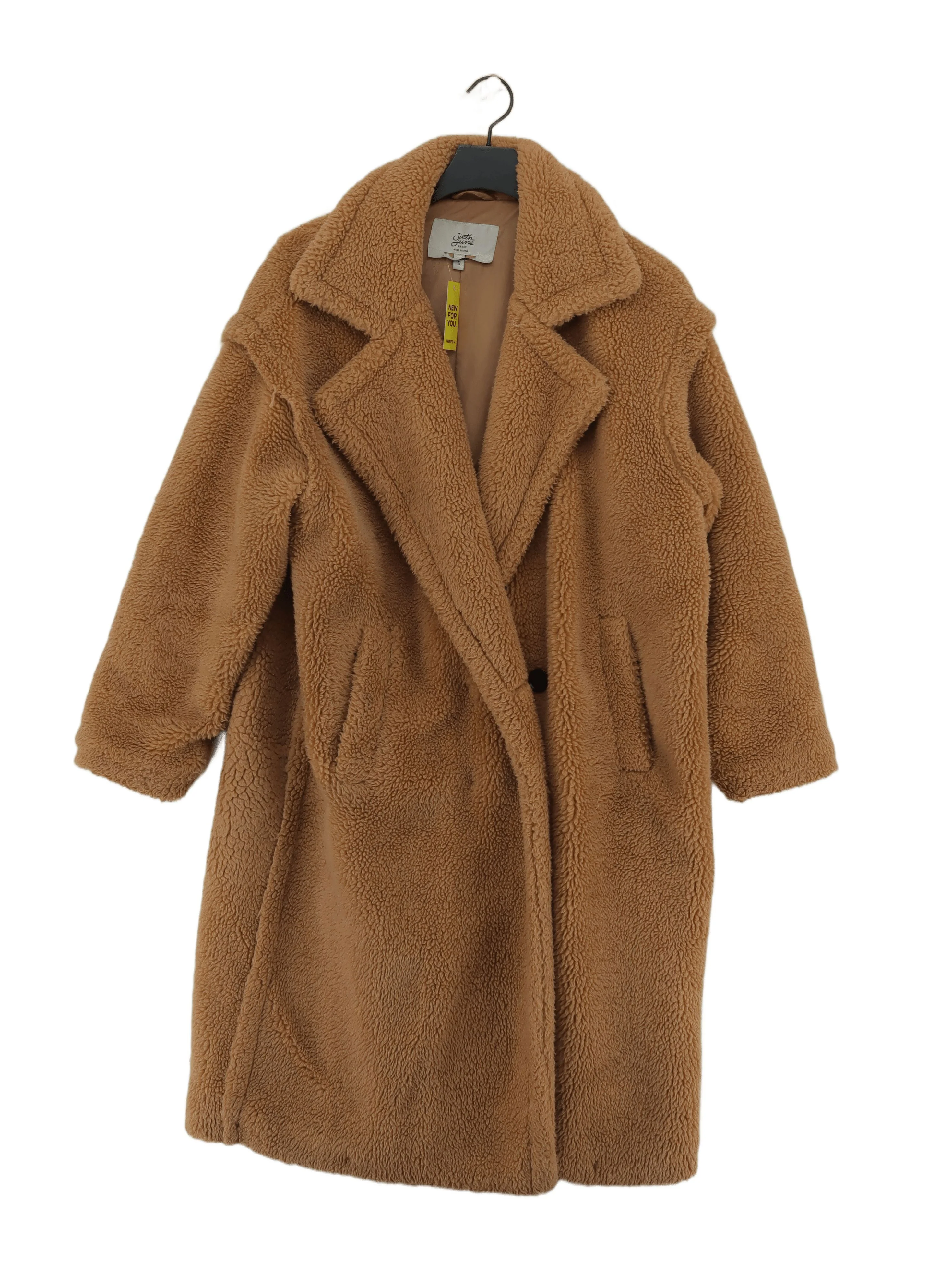 Sixth June Women's Coat S Brown 100% Polyester Puffer Jacket