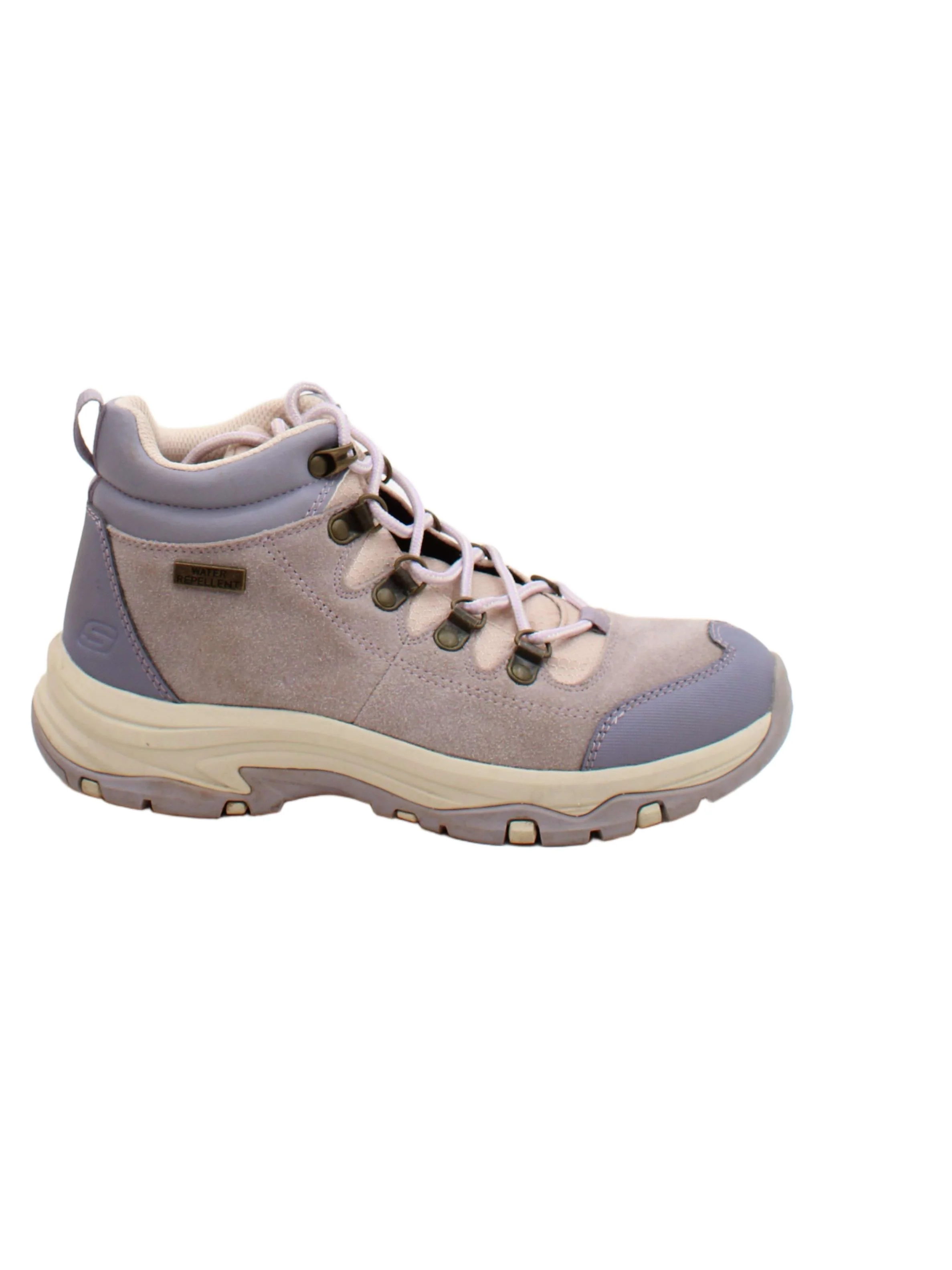 Skechers Women's Boots UK 4.5 Tan 100% Suede Combat