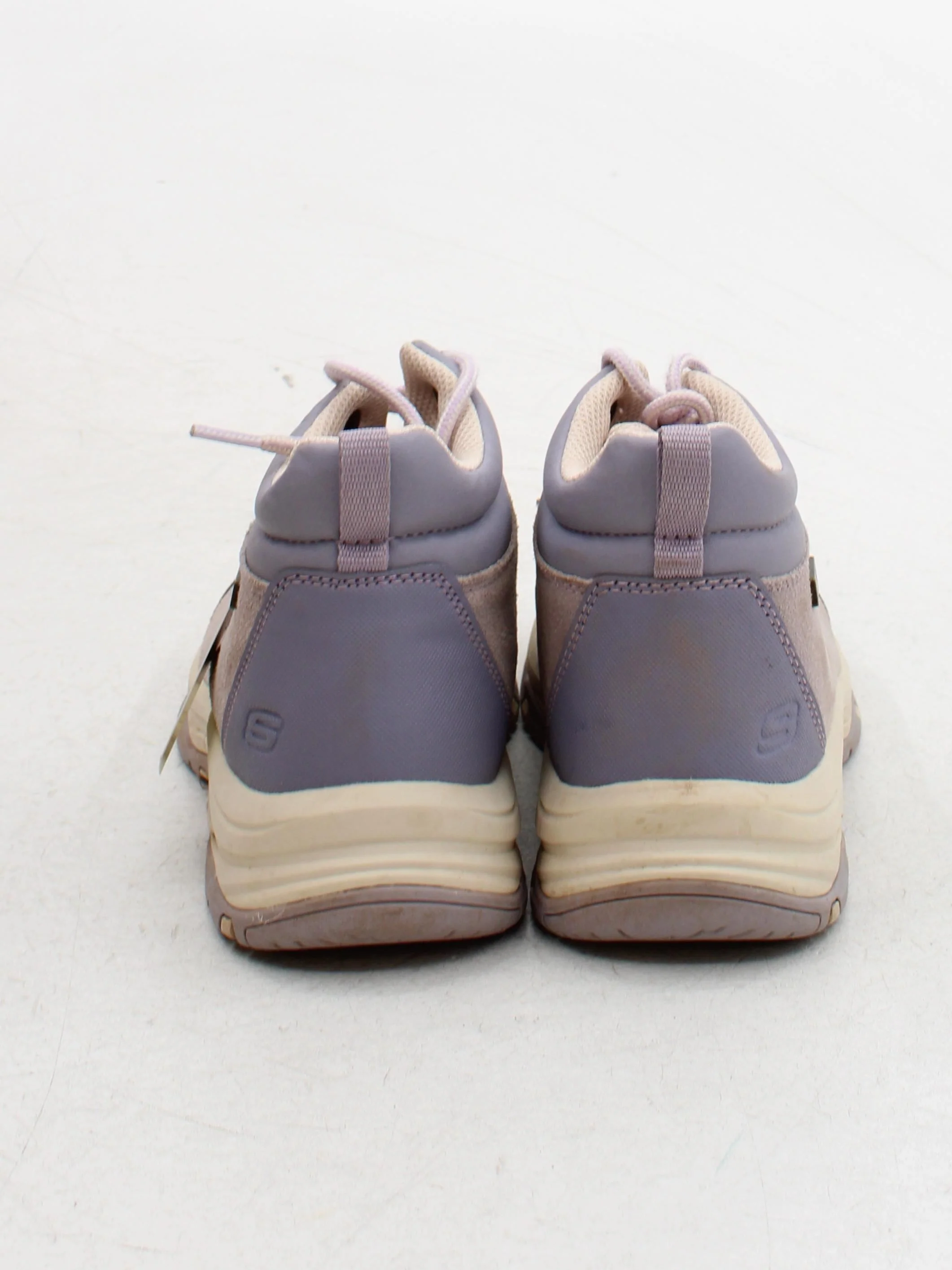 Skechers Women's Boots UK 4.5 Tan 100% Suede Combat - Image 3