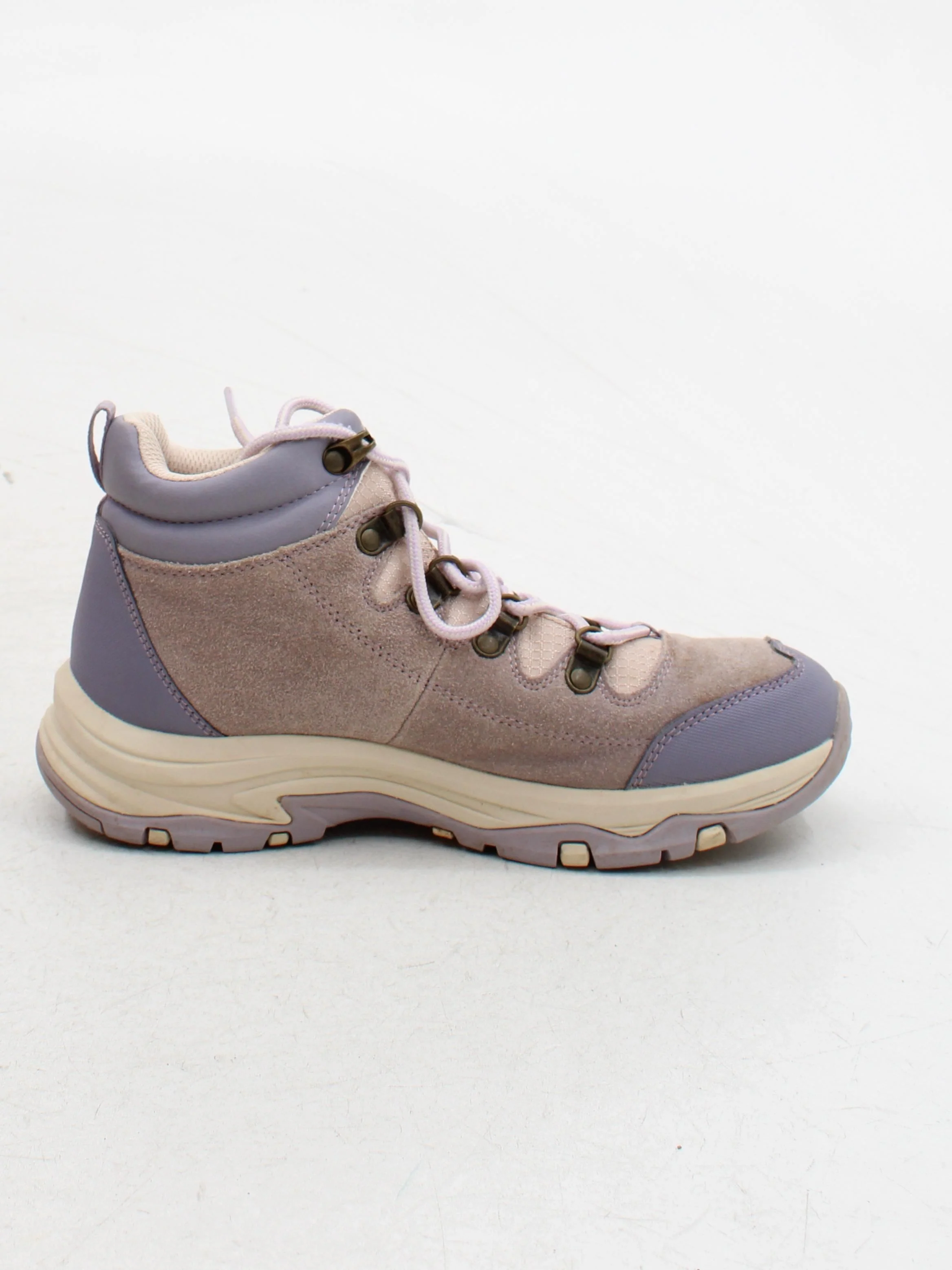 Skechers Women's Boots UK 4.5 Tan 100% Suede Combat - Image 5