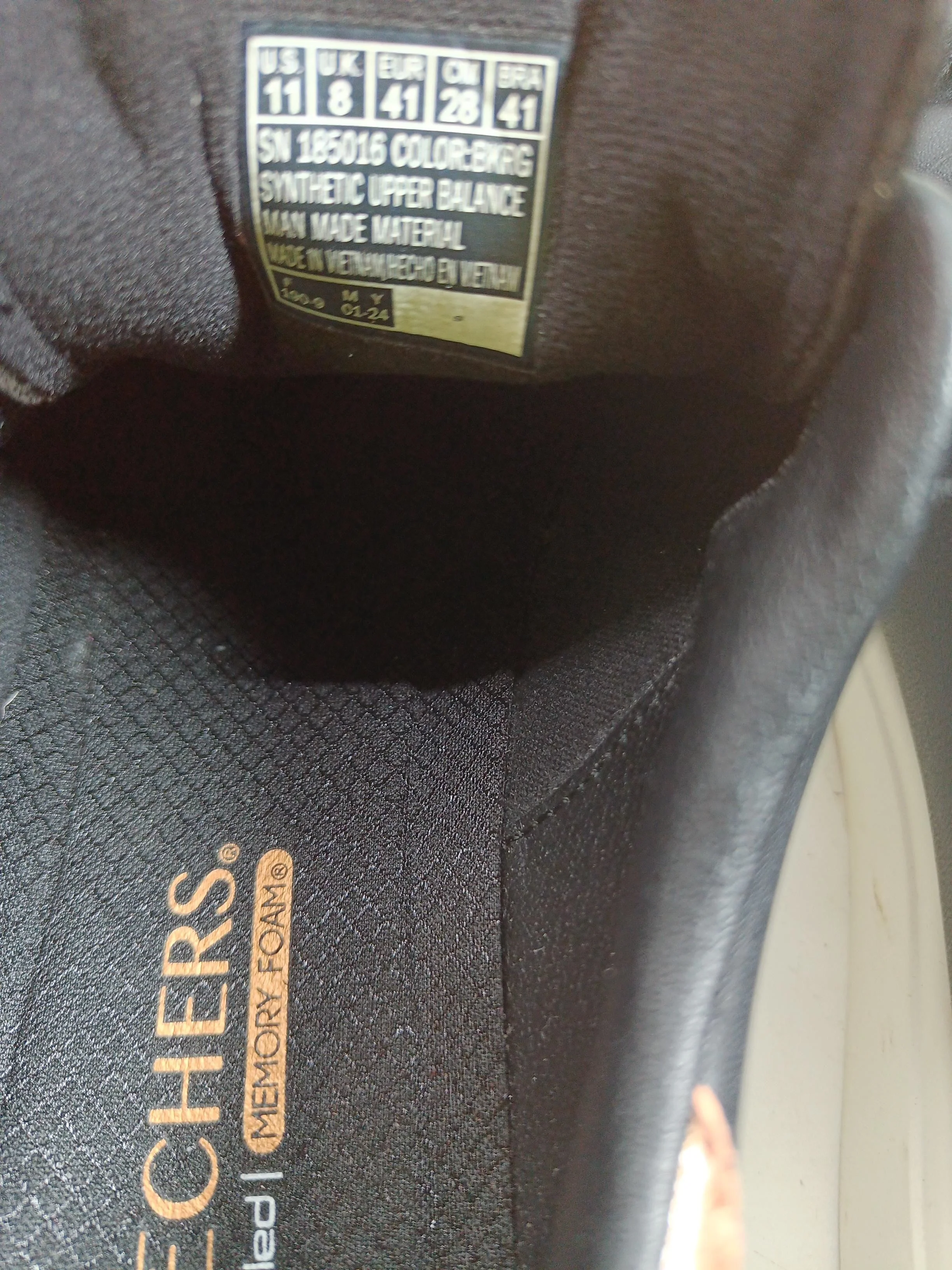 Skechers Women's Trainers 185016 UK8 EU41 US11 in Black - Image 10
