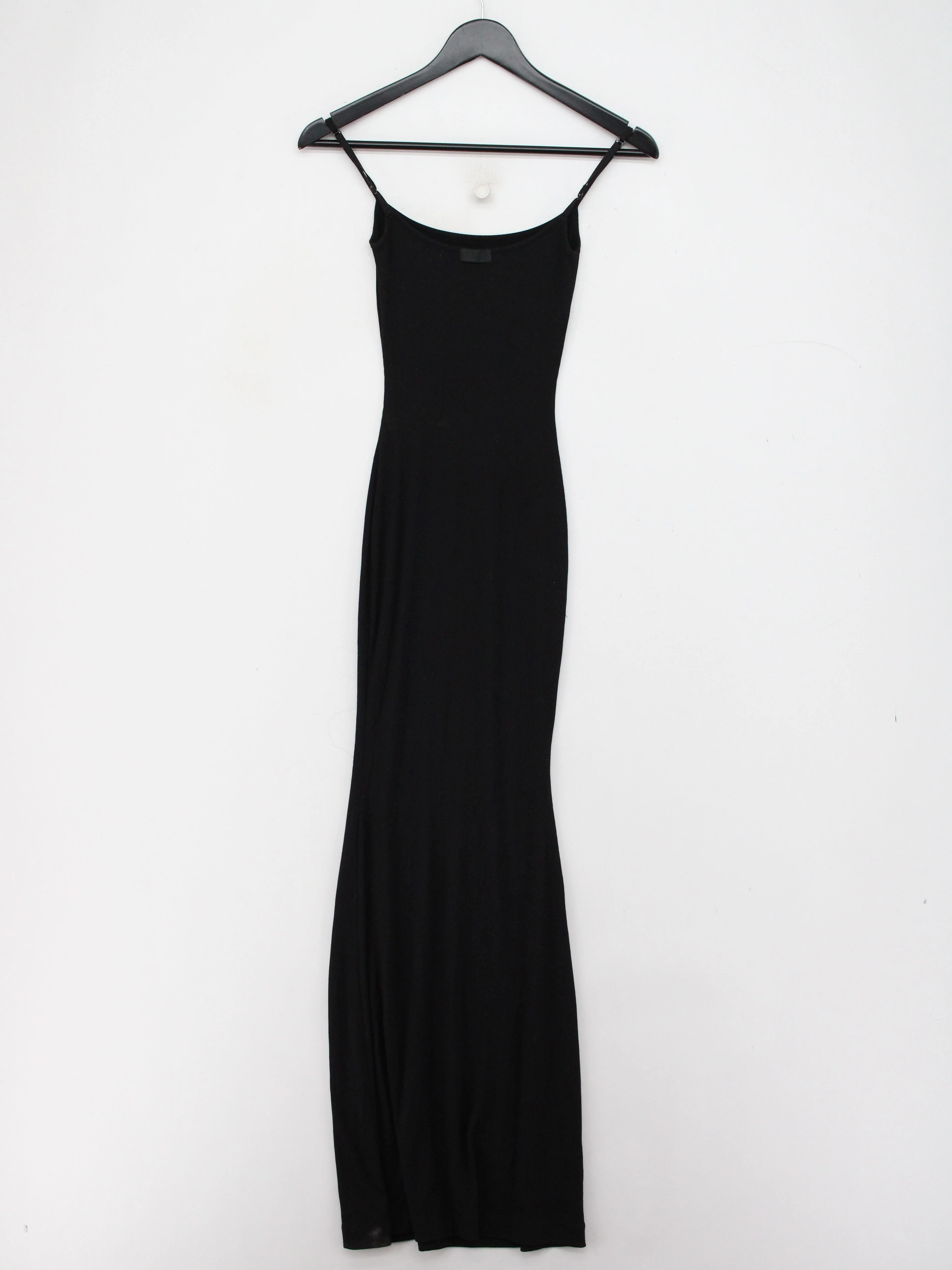 Skims Slip Maxi Dress XXS in Black - Image 2