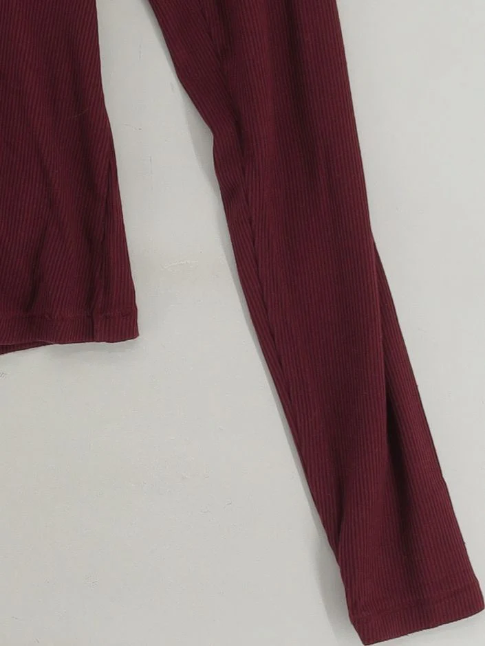 Skims Women's Cardigan L Red Lyocell Modal with Elastane V-Neck Cardigan - Image 4