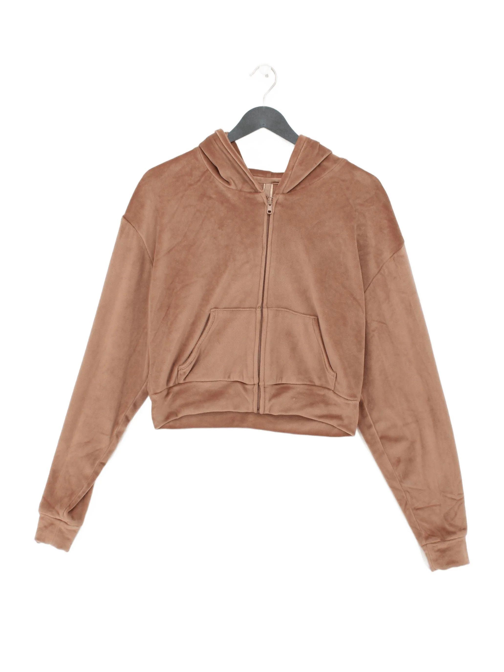 Skims Women's Hoodie M Brown Polyester with Spandex Pullover