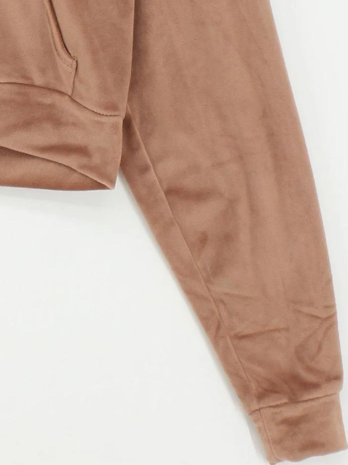 Skims Women's Hoodie M Brown Polyester with Spandex Pullover - Image 4