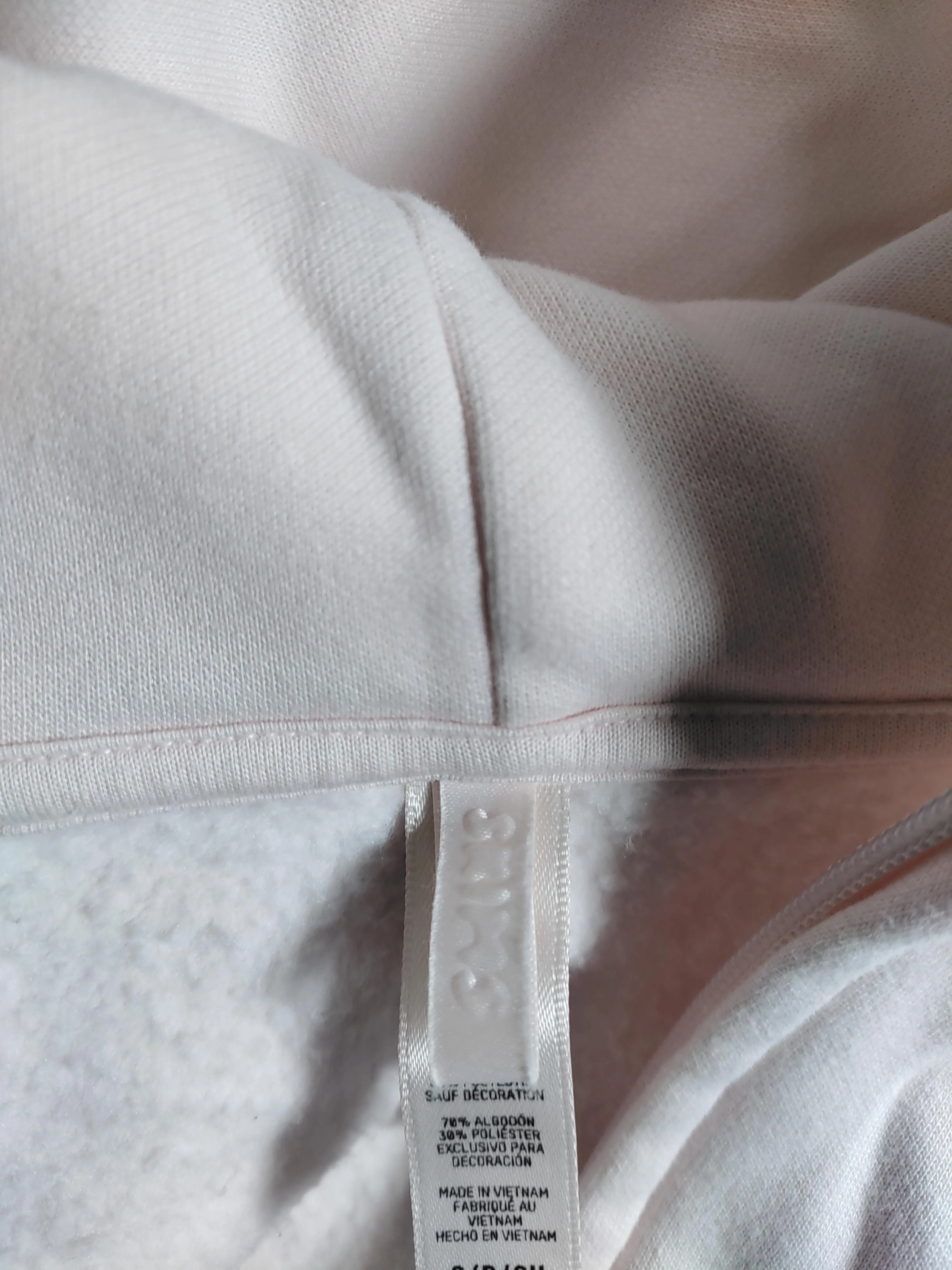 Skims Women's Hoodie S Pink Cotton with Polyester Pullover - Image 5