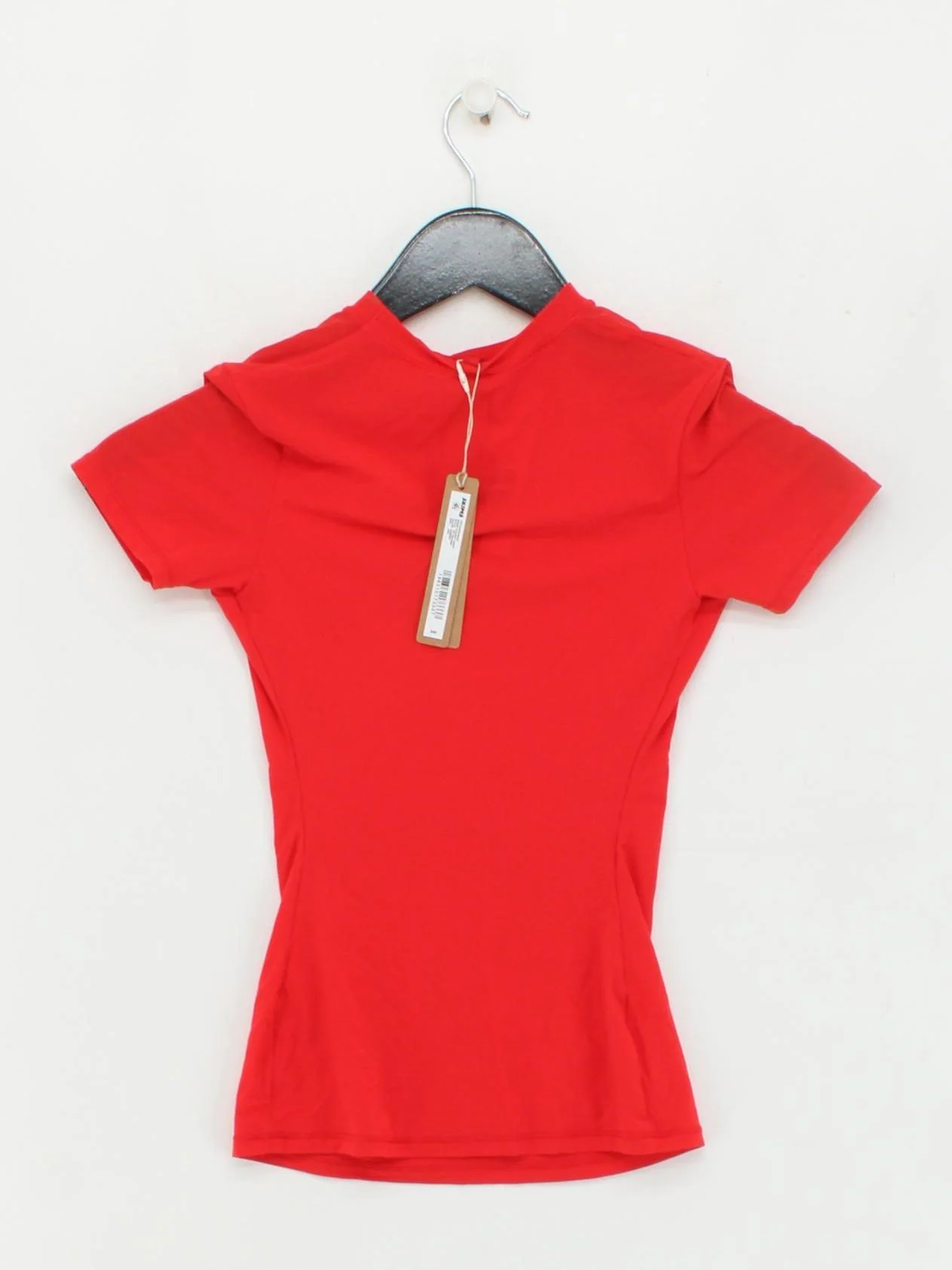 Skims Women's T-Shirt XXS Red Polyamide with Elastane Basic New with tags - Image 2