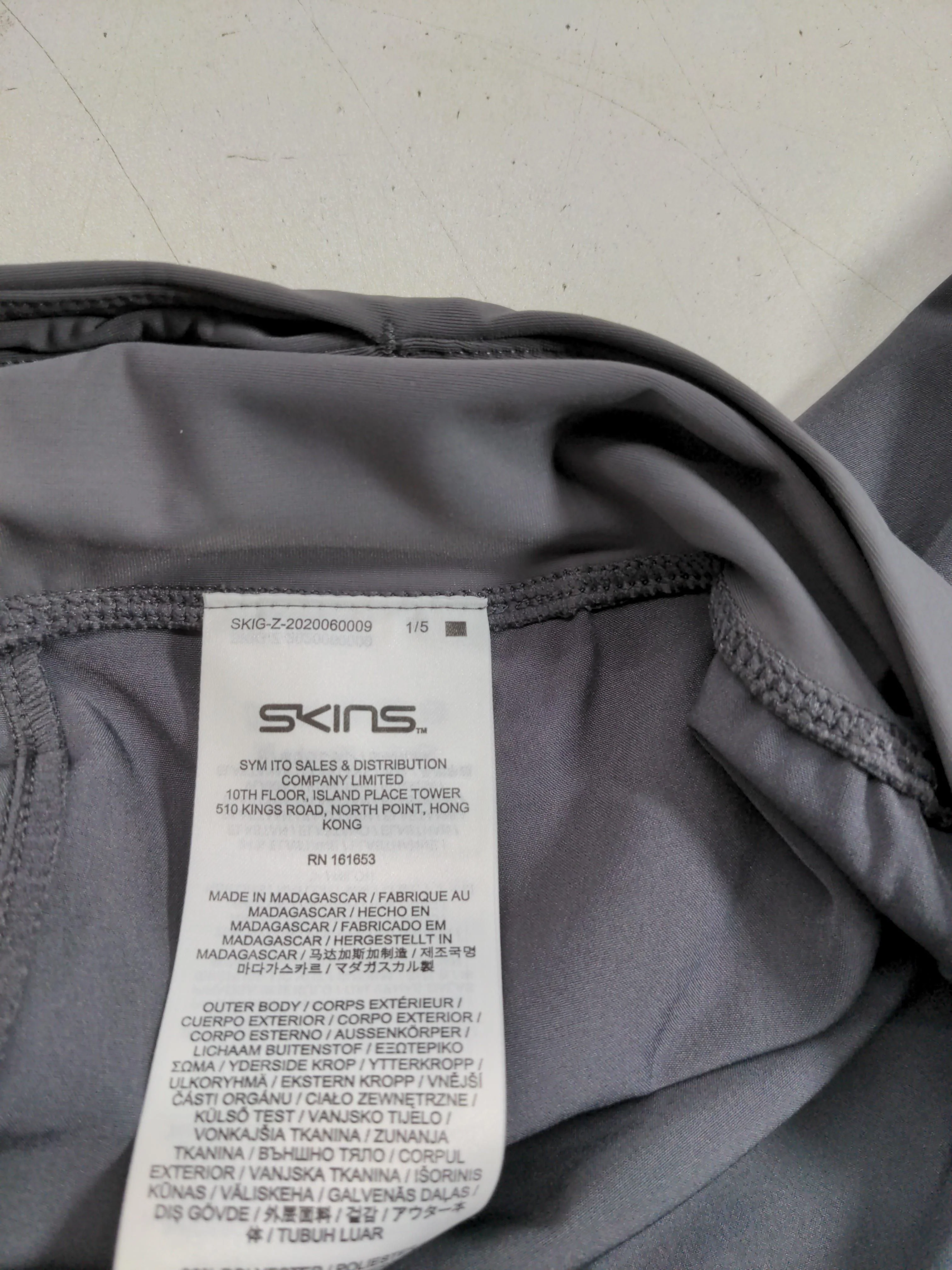 Skins Women's Sports Bottoms M Grey Nylon with Elastane Sweatpants - Image 5