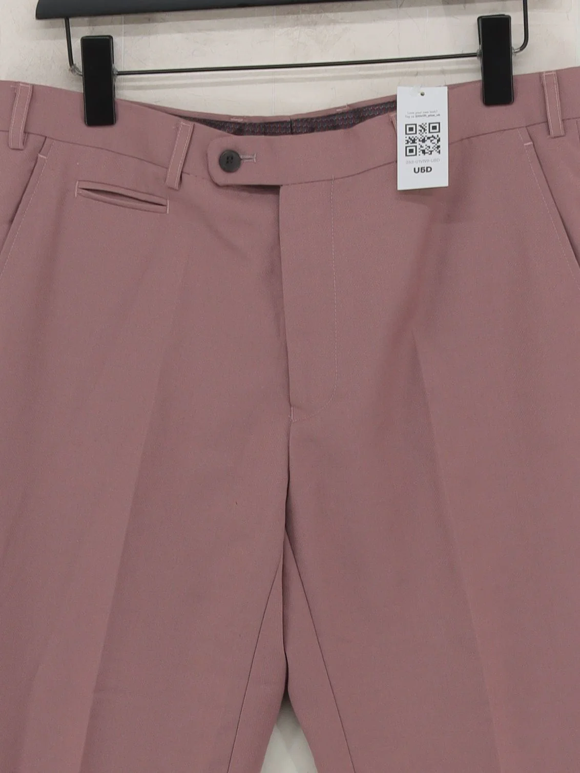 Skopes Men's Suit Trousers W 34 in Pink Polyester with Viscose Dress Pants - Image 3