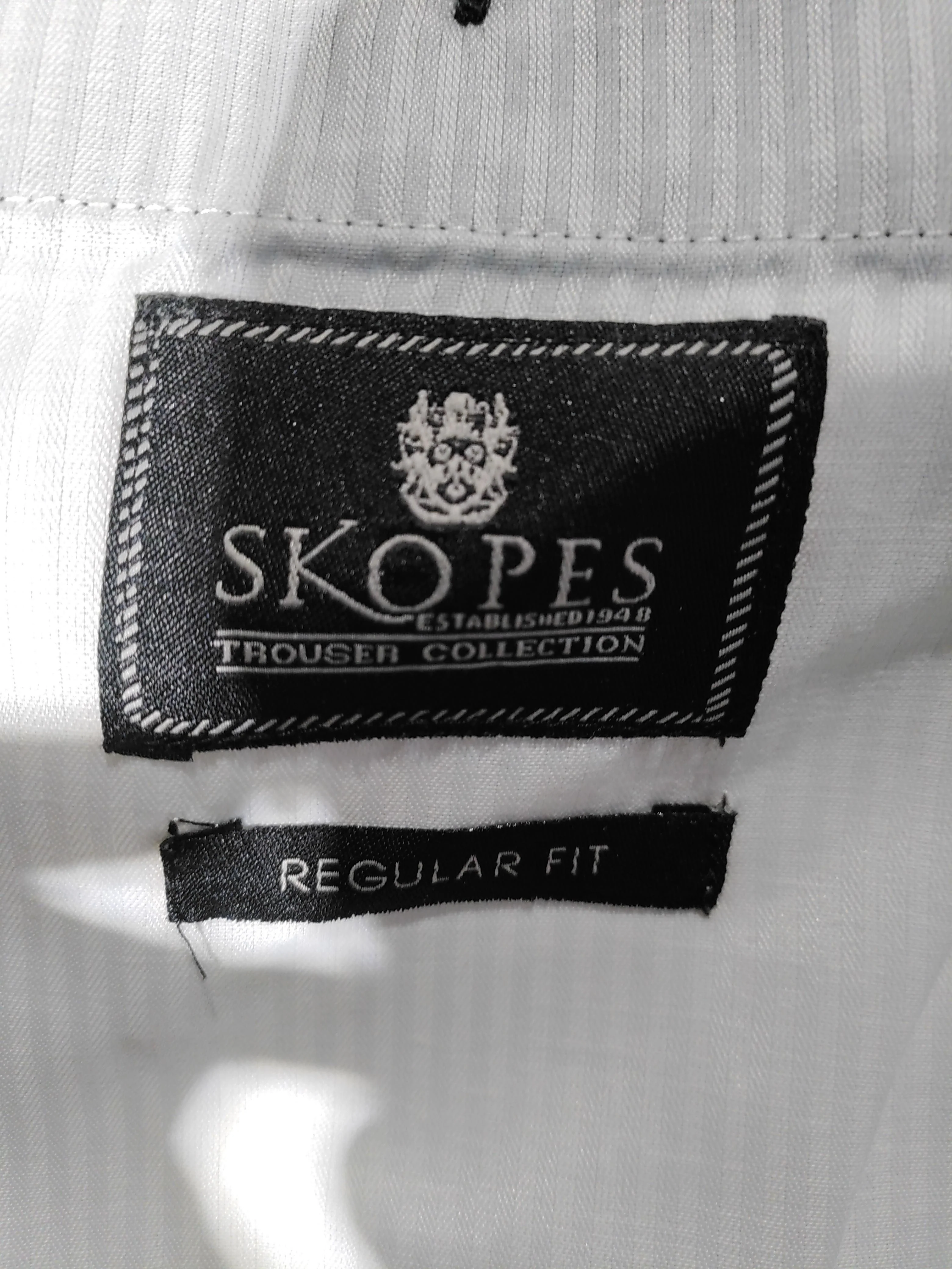 Skopes Men's Suit Trousers XS Black 100% Polyester Straight Dress Pants - Image 5