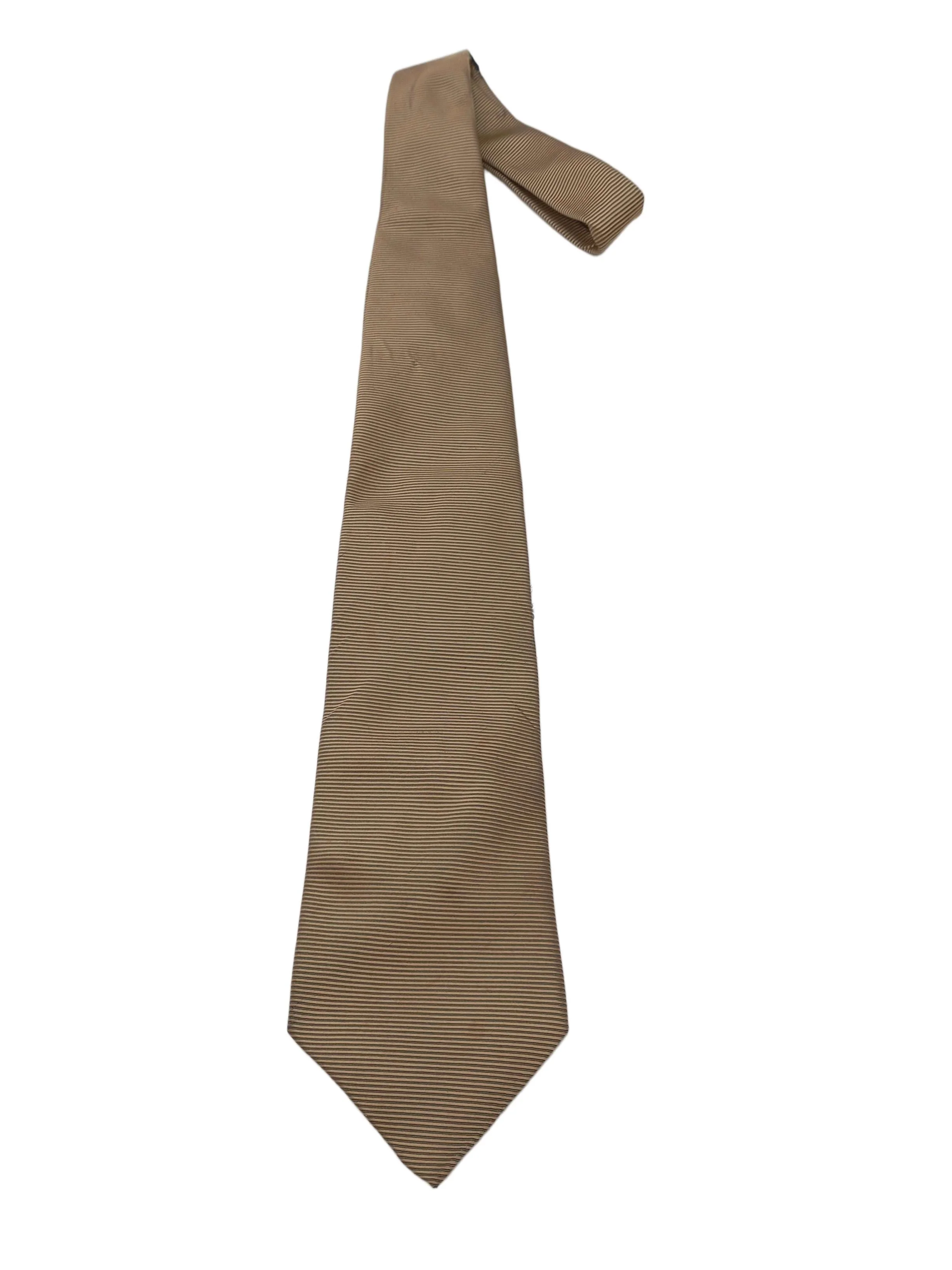 Skopes Men's Tie Gold Striped 100% Silk