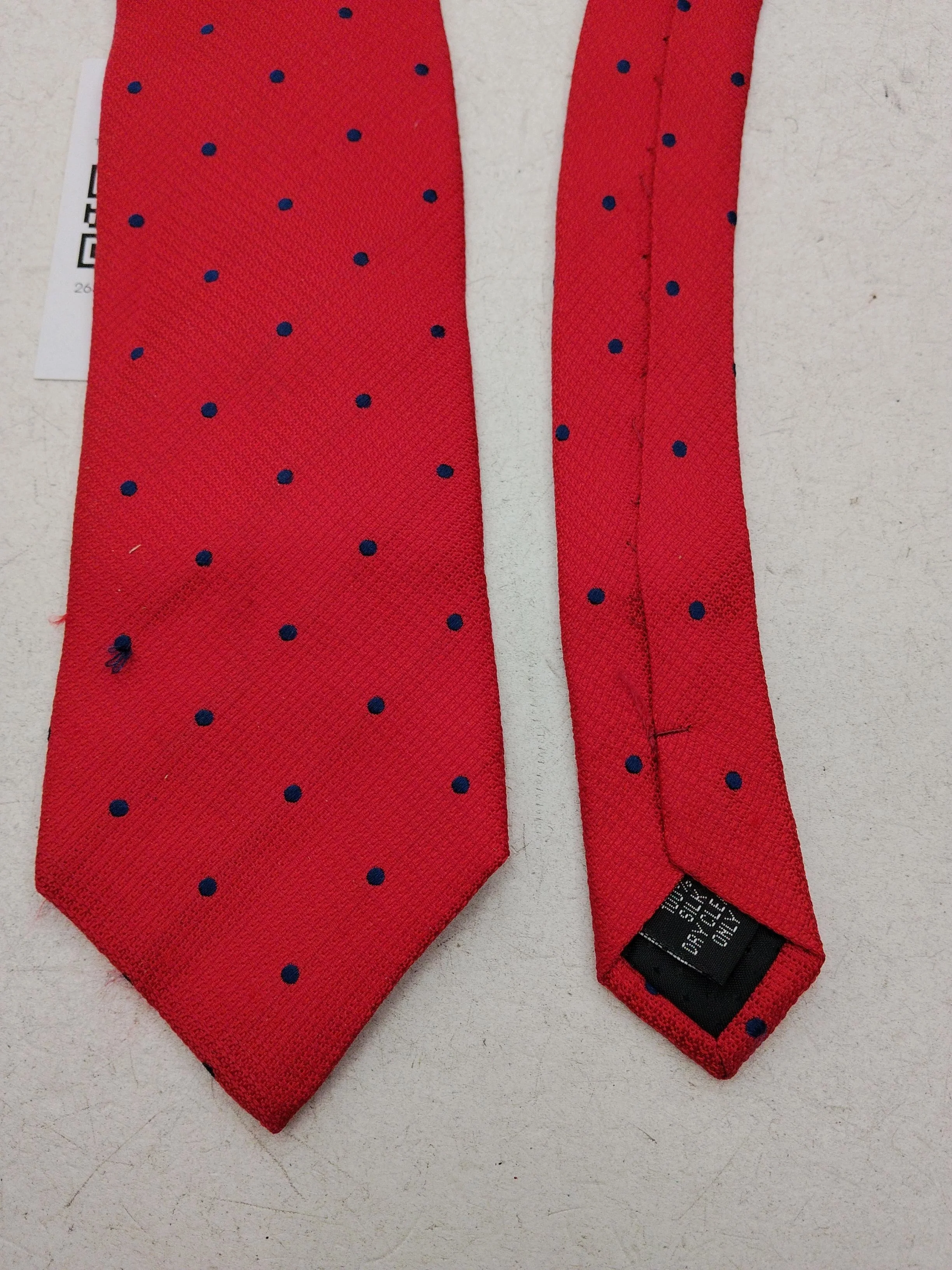 Skopes Men's Tie Red Polkadot 100% Silk - Image 4
