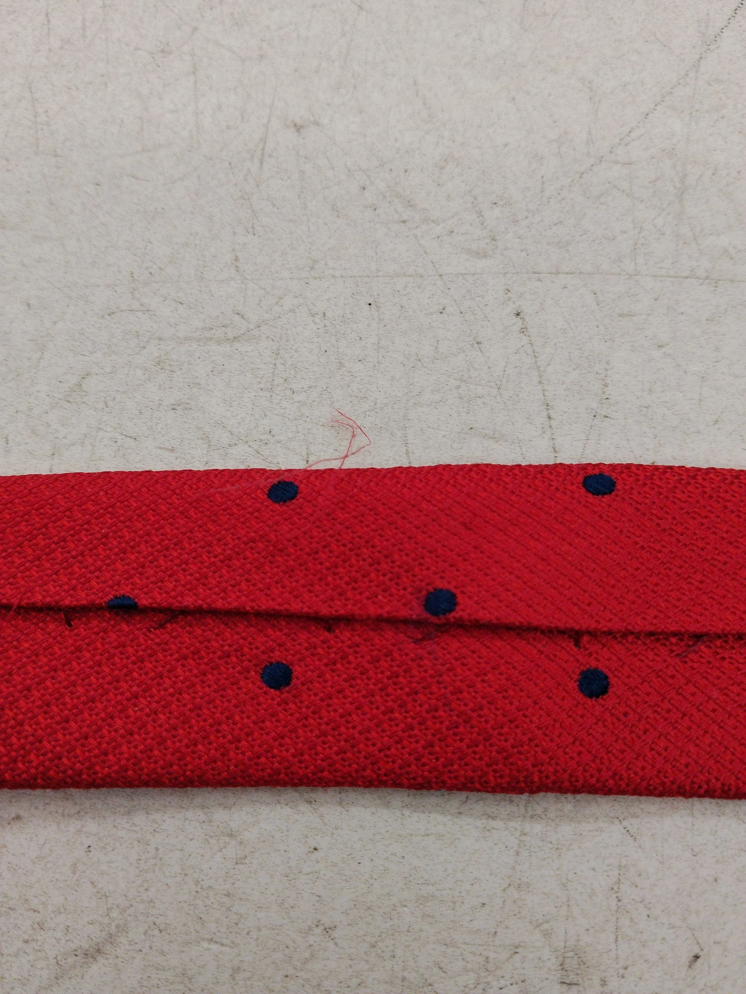Skopes Men's Tie Red Polkadot 100% Silk - Image 5