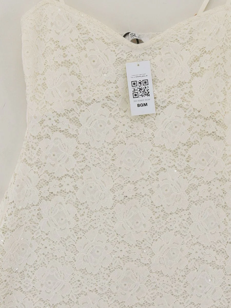 Sla The Label Mini Dress S in White - Image 3