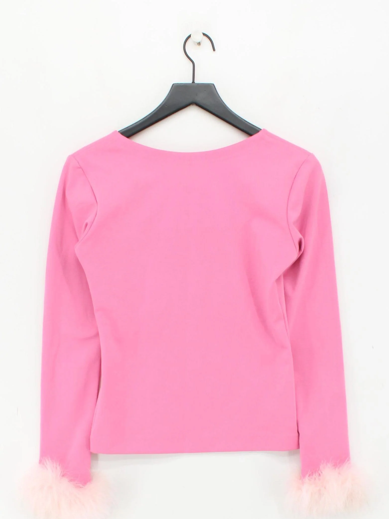 Sleeper Women's Top M Pink 100% Other Long Sleeve Square Neck Basic - Image 2
