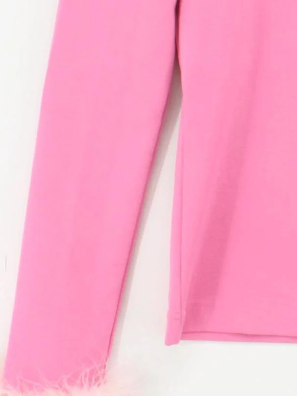 Sleeper Women's Top M Pink 100% Other Long Sleeve Square Neck Basic - Image 4