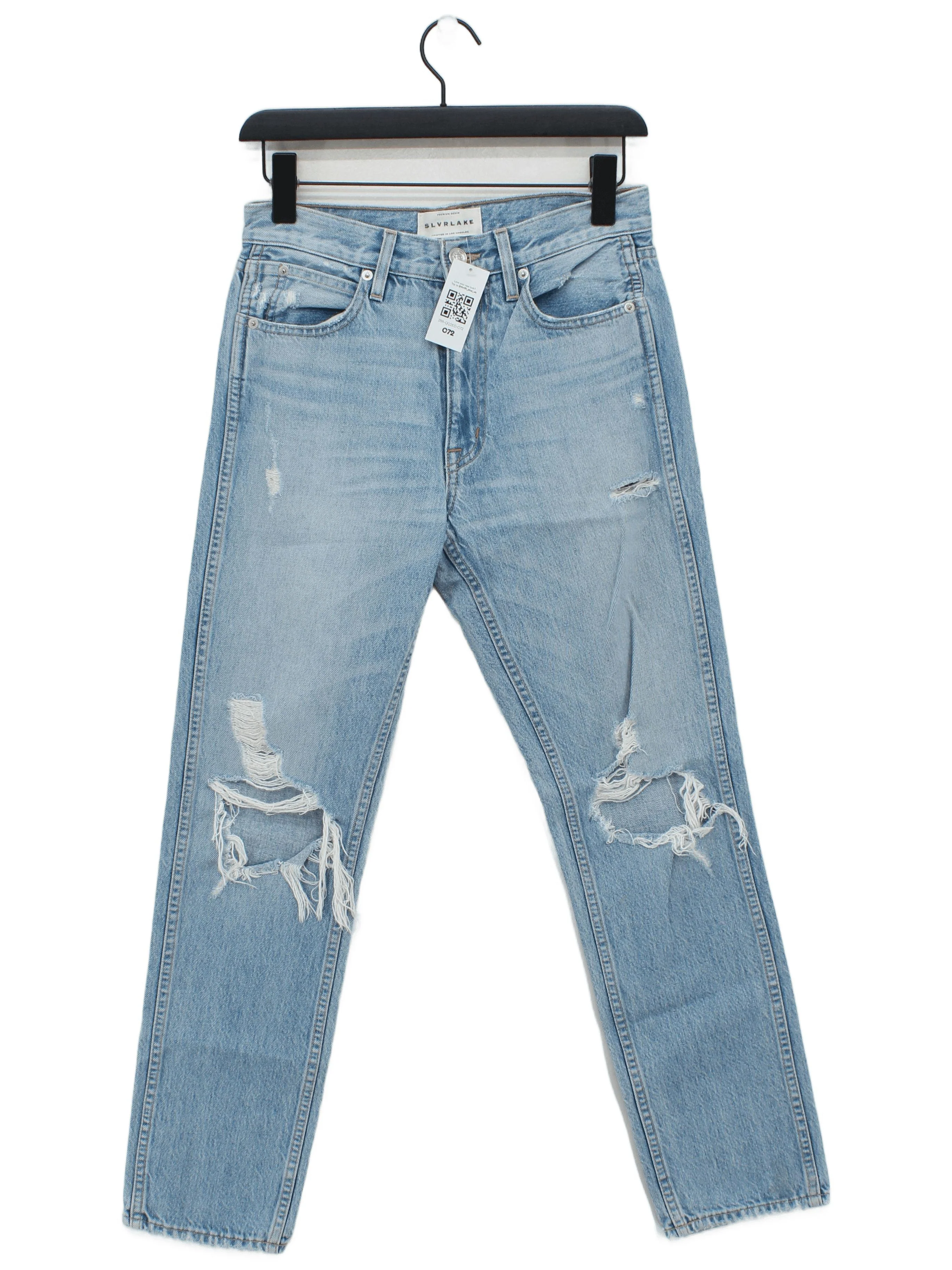 Slvrlake Women's Jeans W 28 in Blue 100% Cotton Straight