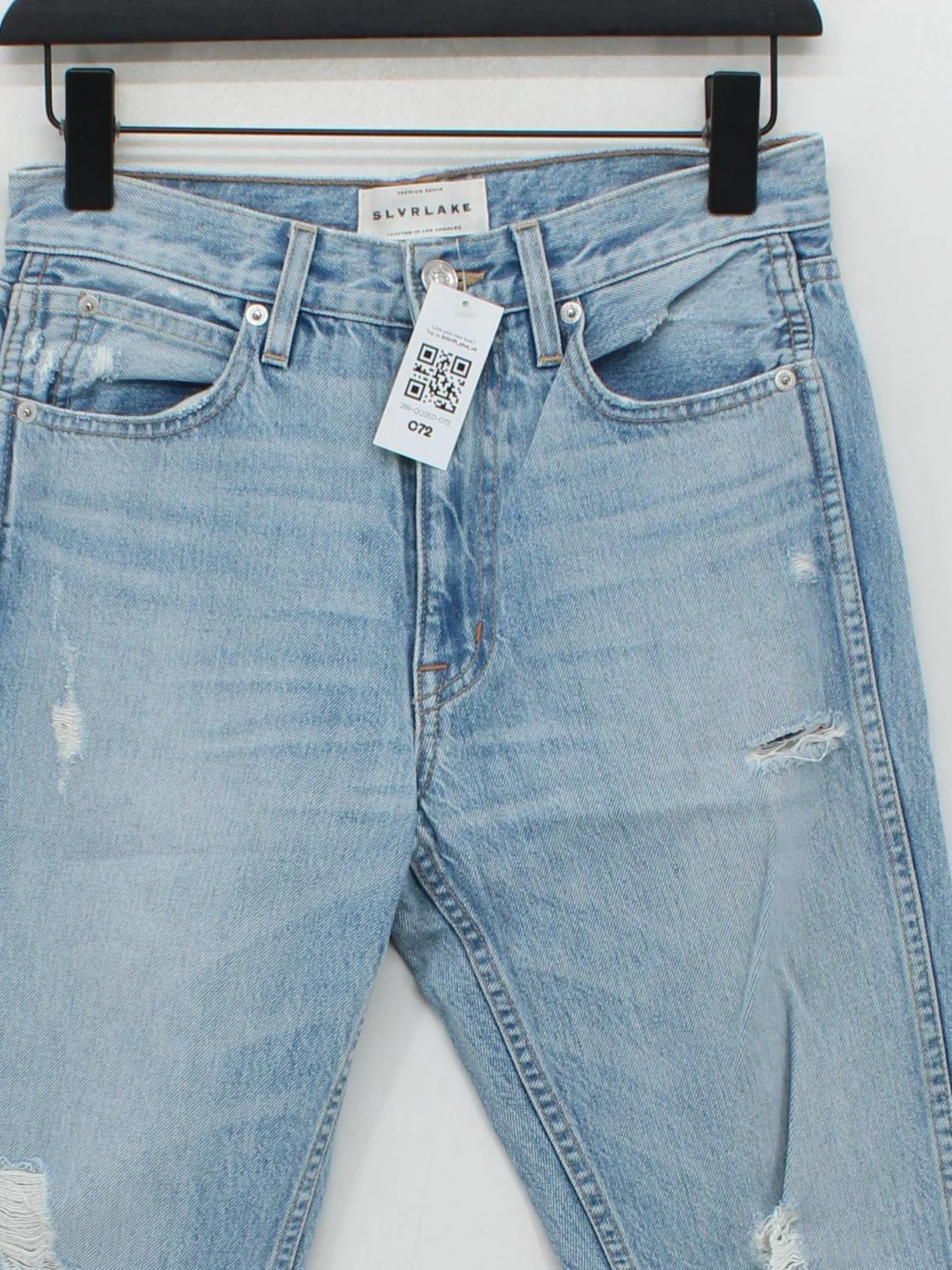Slvrlake Women's Jeans W 28 in Blue 100% Cotton Straight - Image 3
