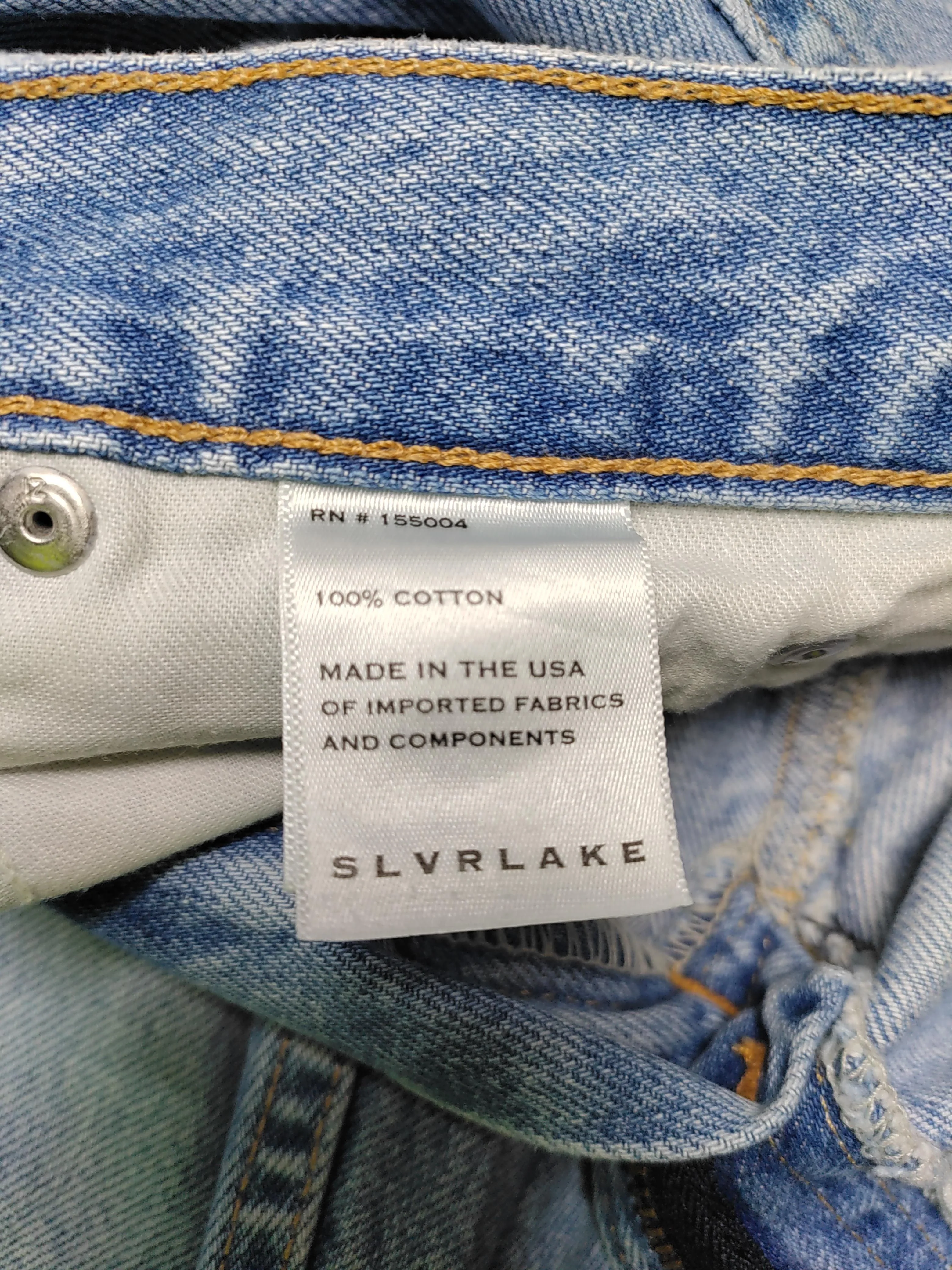 Slvrlake Women's Jeans W 28 in Blue 100% Cotton Straight - Image 6