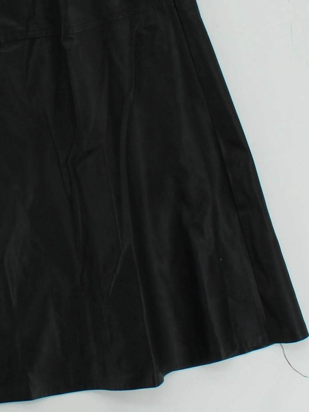 Sofie Schnoor Women's Maxi Skirt M Black Polyester with Faux Leather Long Maxi - Image 4